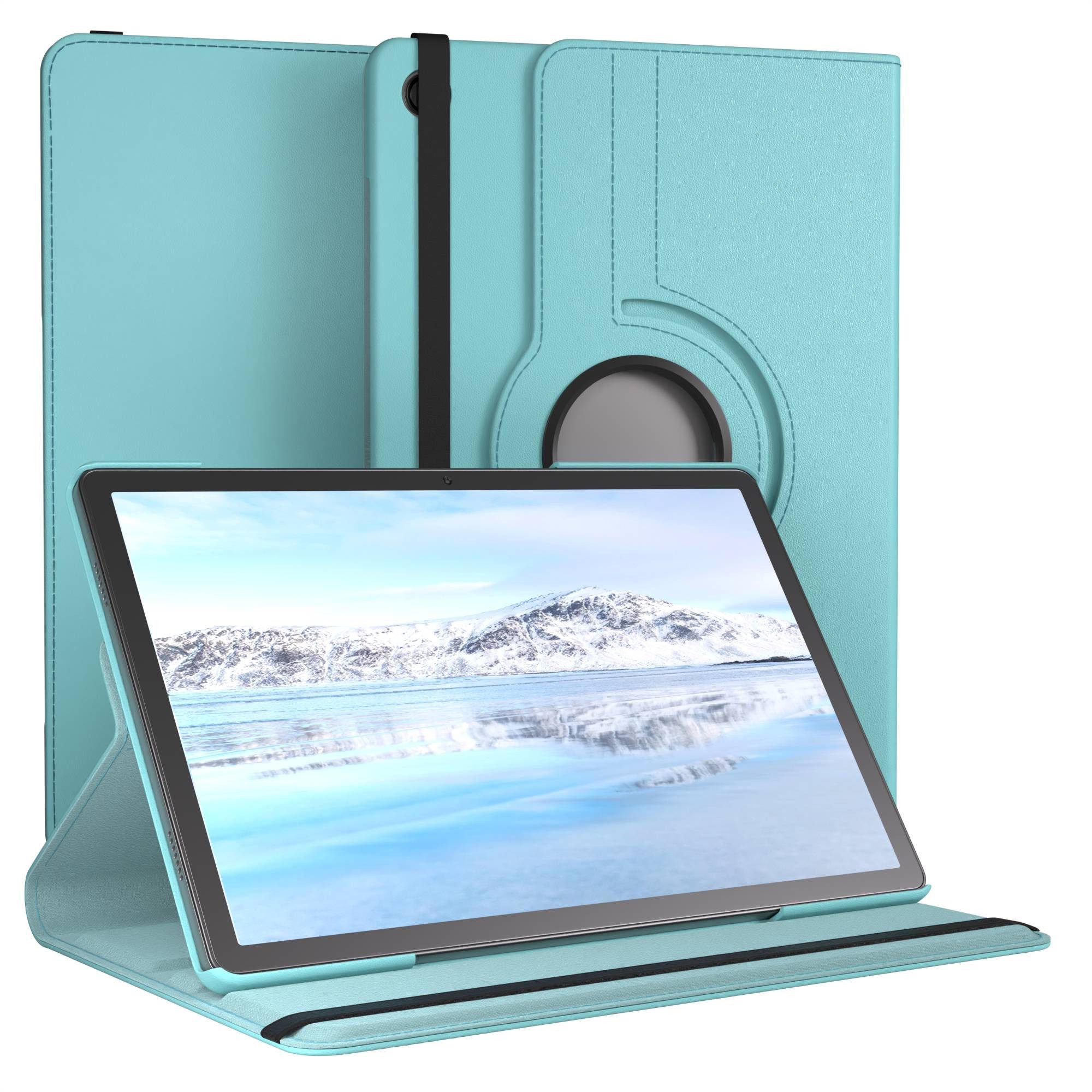 EAZY CASE Tablet-Hülle Rotationcase für Samsung Galaxy Tab A11 Plus 11 Zoll, Schutzasche für Tablets Flipcase Hülle Kratzschutz Displayschutz Blau