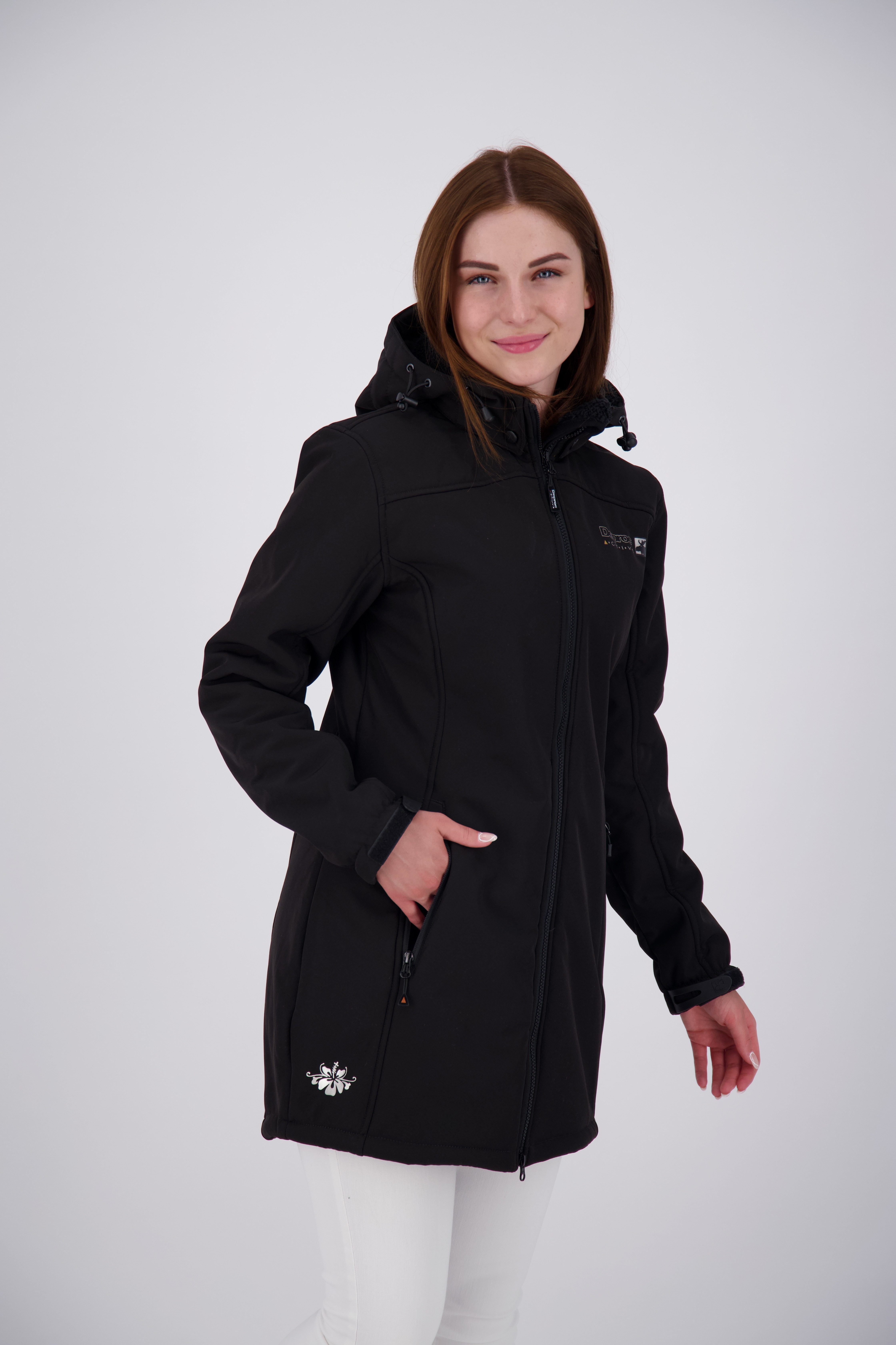 DEPROC Active Kurzmantel KEELE PEAK OS NEW WOMEN Softshellmantel Longjacket Übergangsmantel auch in Großen Größen erhältlich