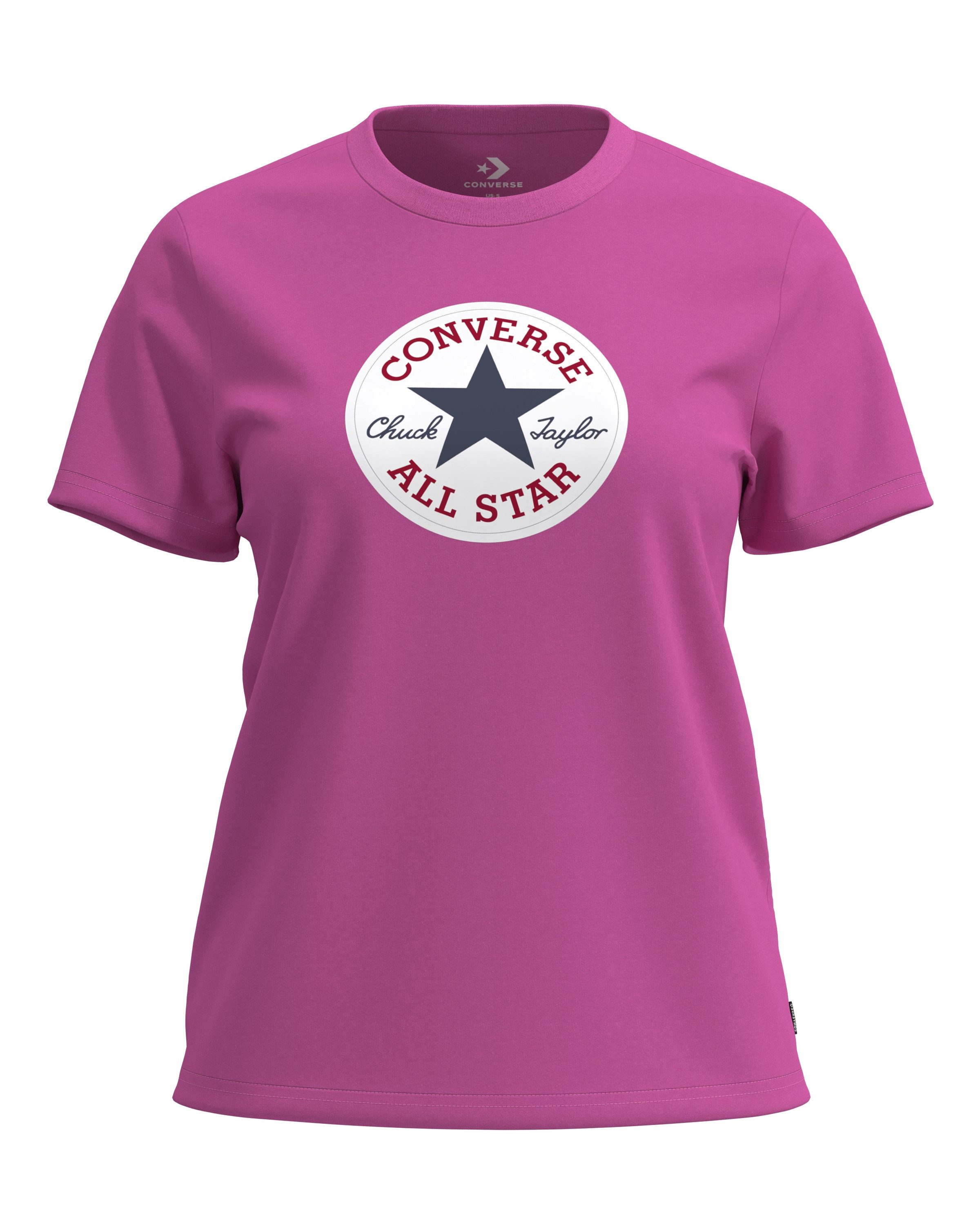 Converse T-Shirt CHUCK PATCH TEE Kurzarm, aus Baumwolle, in den Größen XS bis XXL