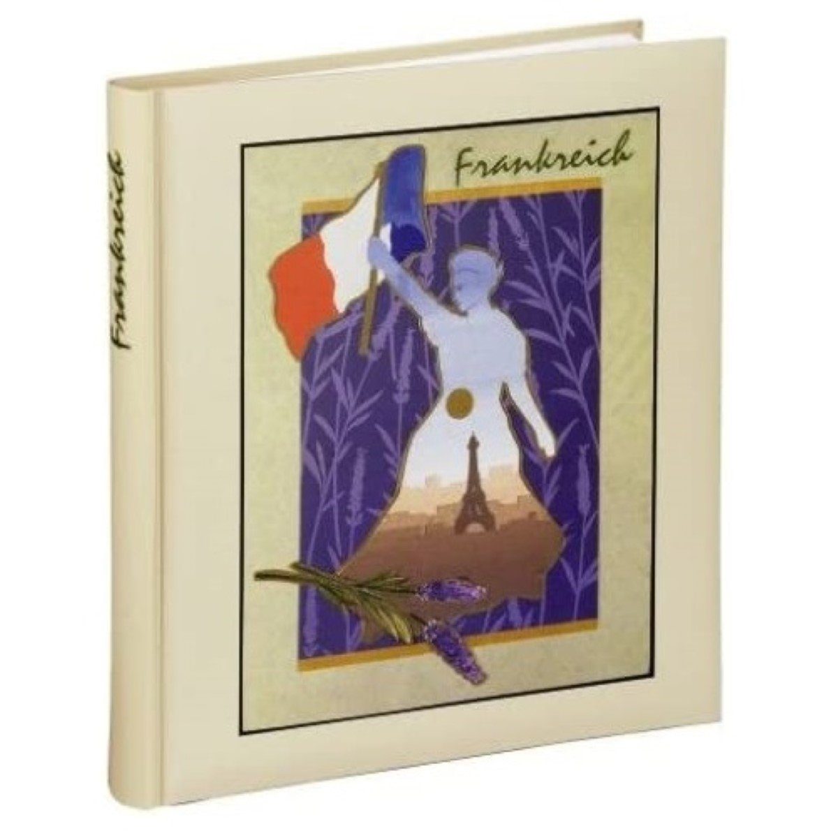 und Seiten, Buch-Album Frankreich mit Textvorspannseiten, Foto-Album, FRA 2 Hama Fotokarton Pergaminseiten Fotoalbum 60x
