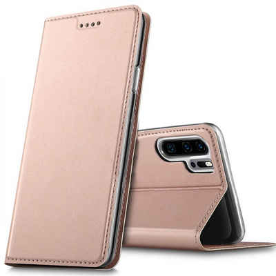 CoolGadget Handyhülle Magnet Case Handy Tasche für Huawei P30 Pro 6,5 Zoll, Hülle Klapphülle Ultra Slim Flip Cover für P30 Pro Schutzhülle