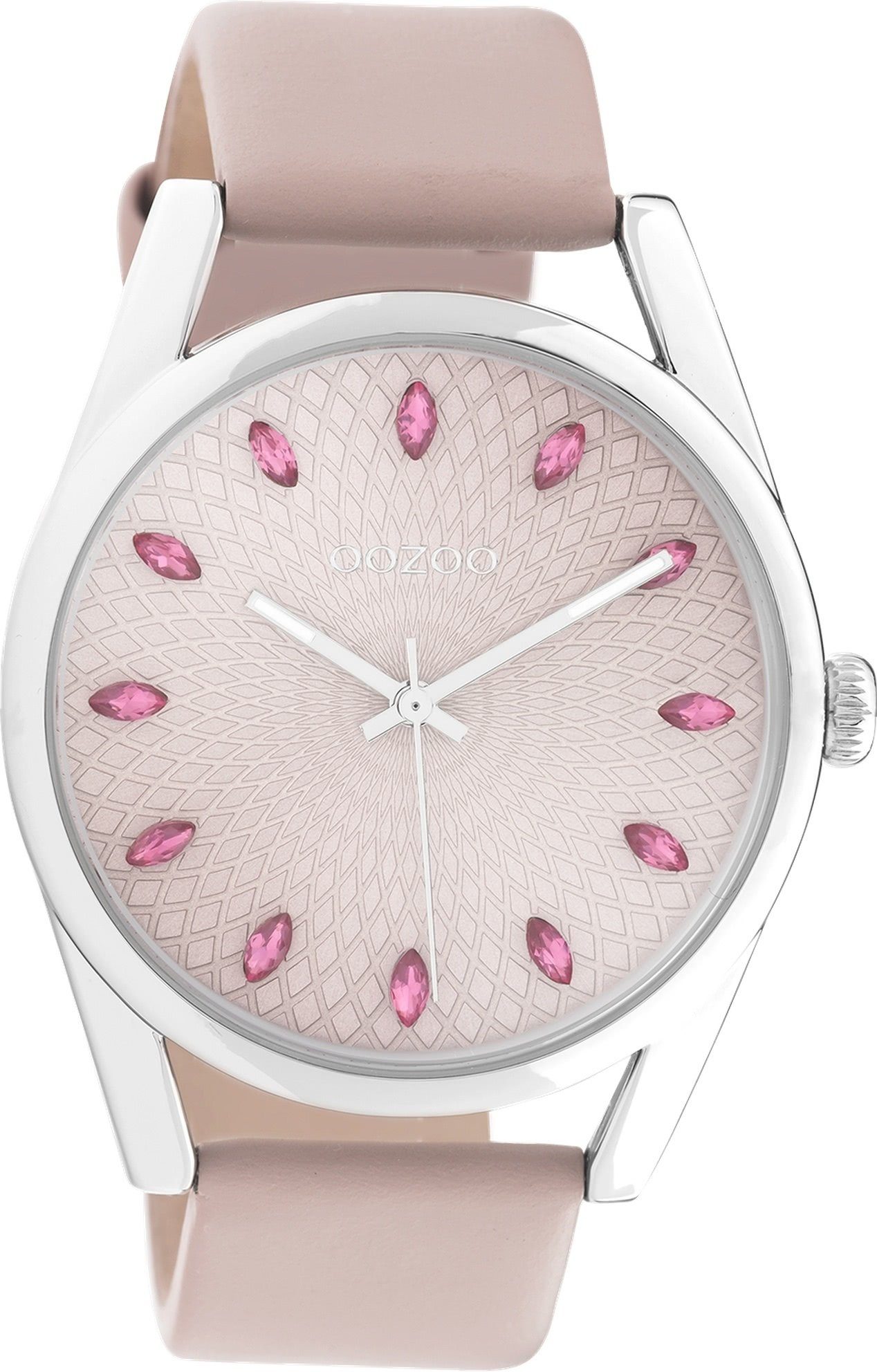 Quarzuhr Oozoo Damen Armbanduhr rosa Analog