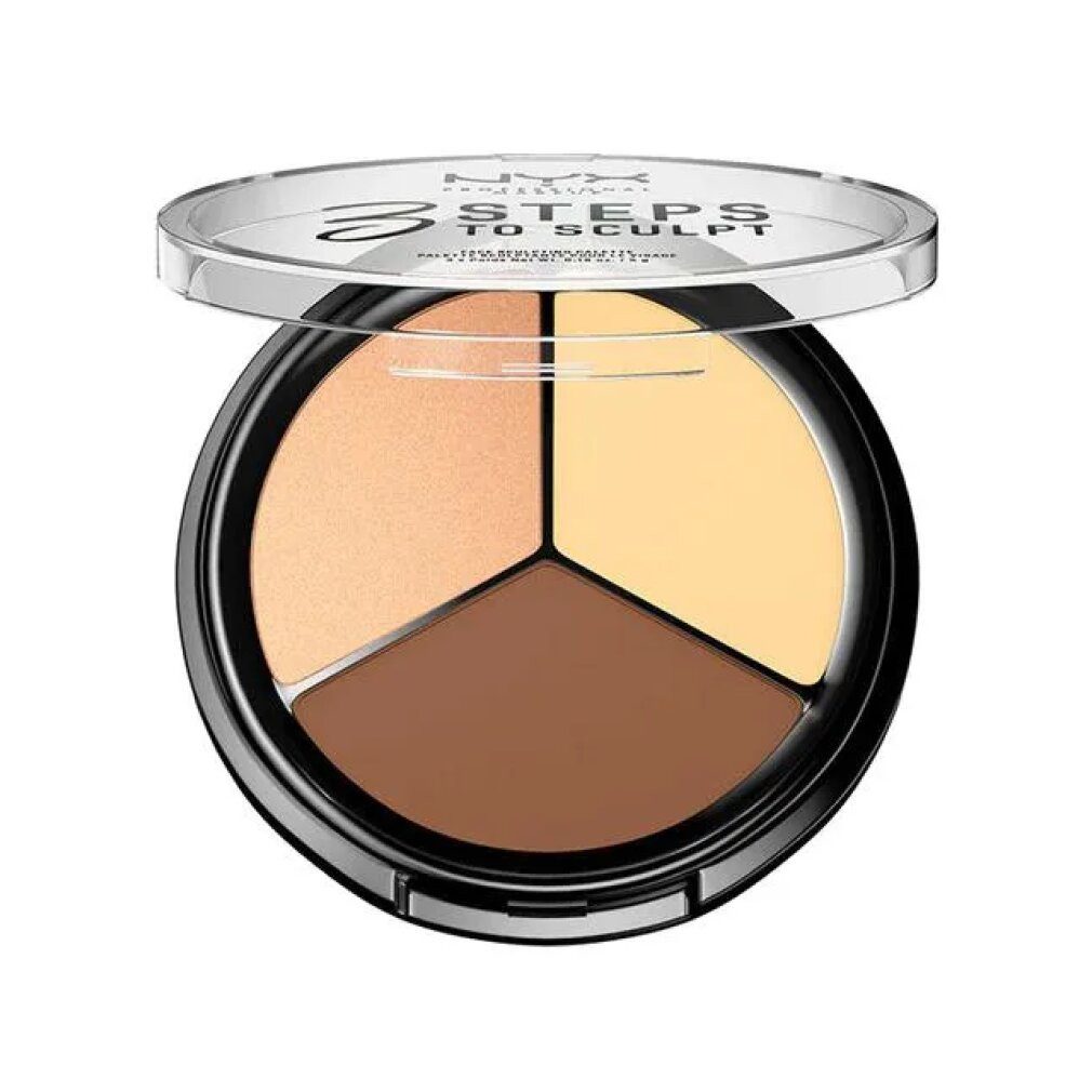Nyx Professional Make Up Concealer-Palette 3 Steps to Sculpt Face Sculpting Palette Light 5g