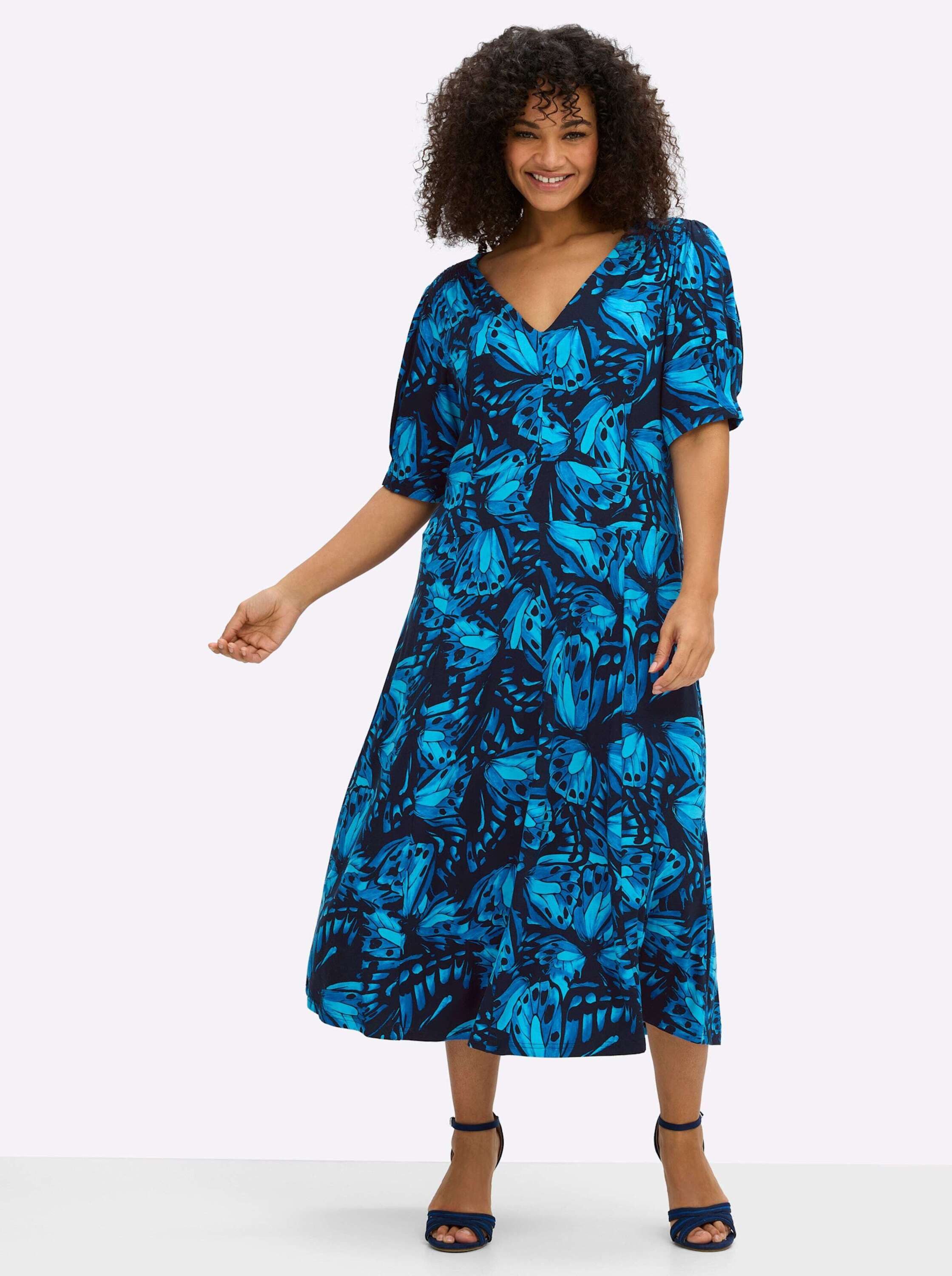 sheego by Joe Browns Jerseykleid Jersey-Kleid Kurzarm