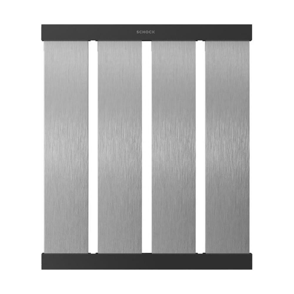 Schock Einbauspüle Design-Abtropfgitter in Brushed Stainless Steel Look, Tiefe 392 mm