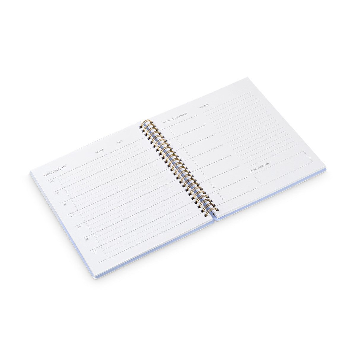 Idena Taschenkalender Idena Wochenplaner undatiert 160 Seiten 100g/m² 17,2x20,5cm