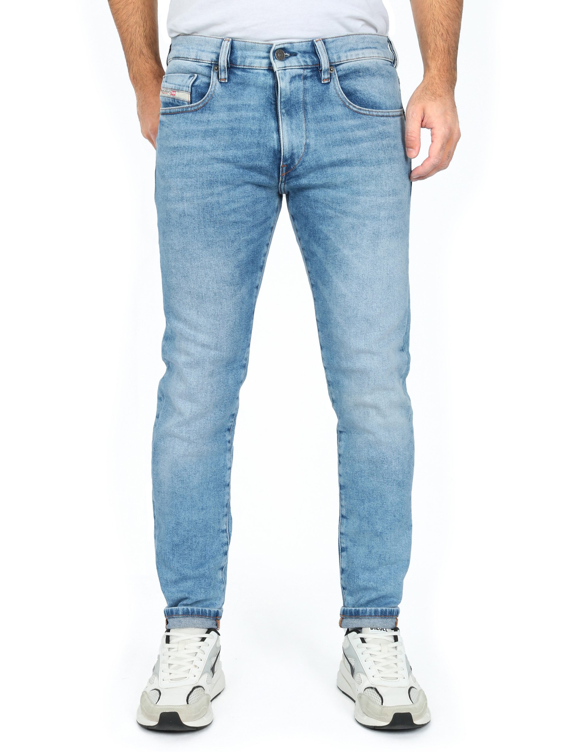 Diesel Slim-fit-Jeans mittlere Leibhöhe, schmale Passform - D-STRUKT R R9B9 günstig online kaufen