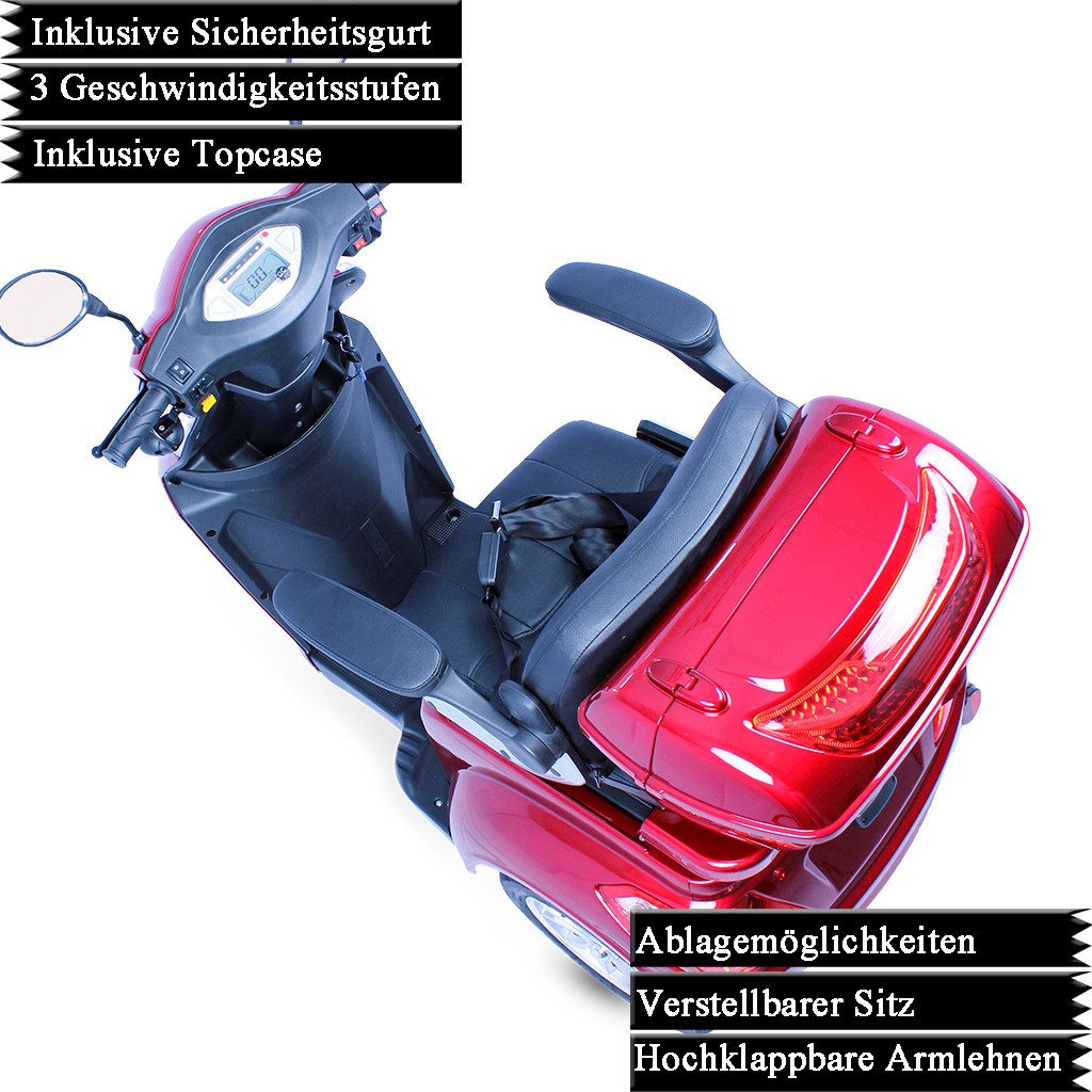 ECO ENGEL Elektromobil ECO ENGEL 501 Seniorenmobil 25 km/h 1000 Watt mit Topcase, 1000,00 W, 25,00 km/h, inkl. Topcase