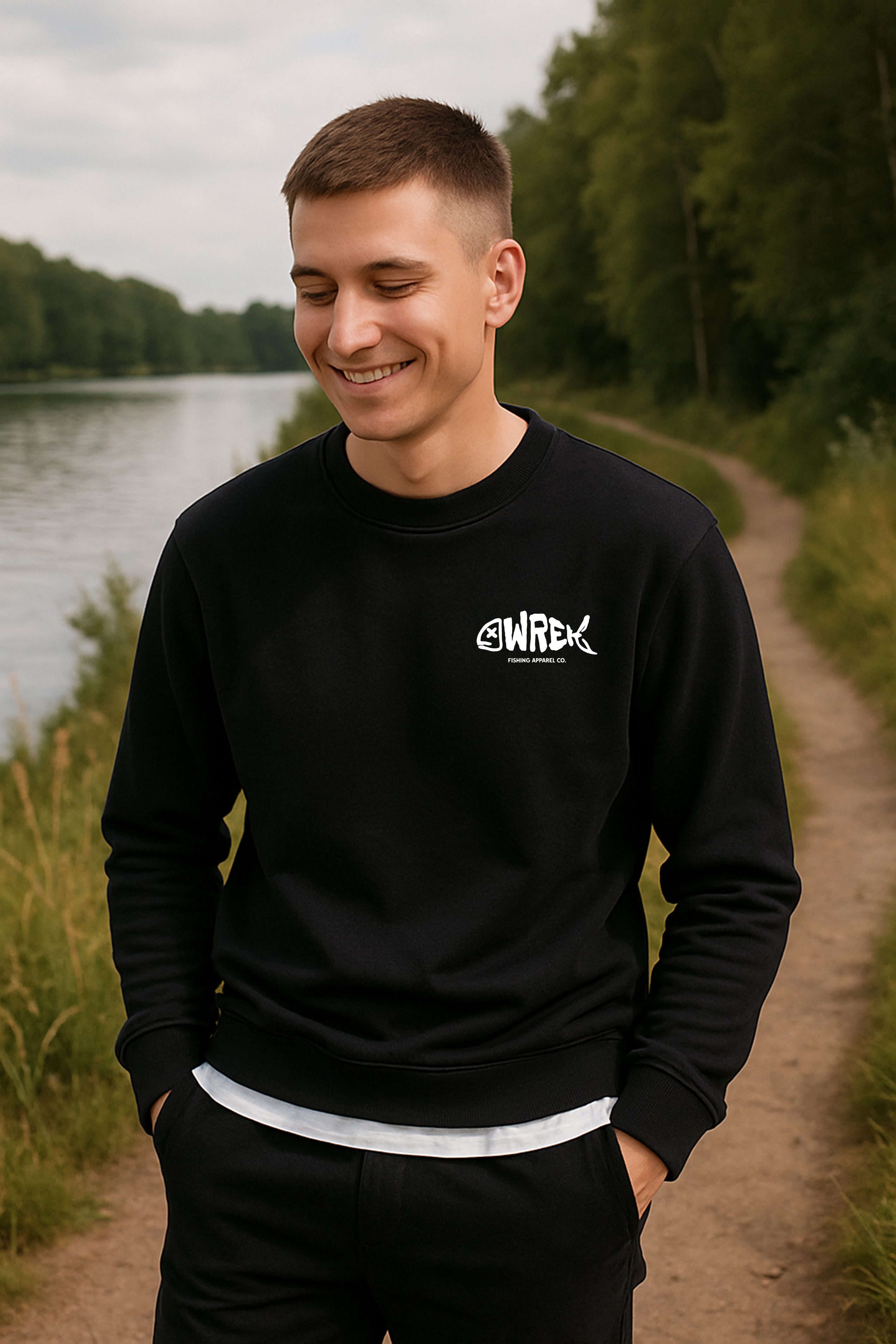 Banco Sweatshirt Herren mit Logo-Print - Rundhals Pullover aus Baumwollmisc günstig online kaufen