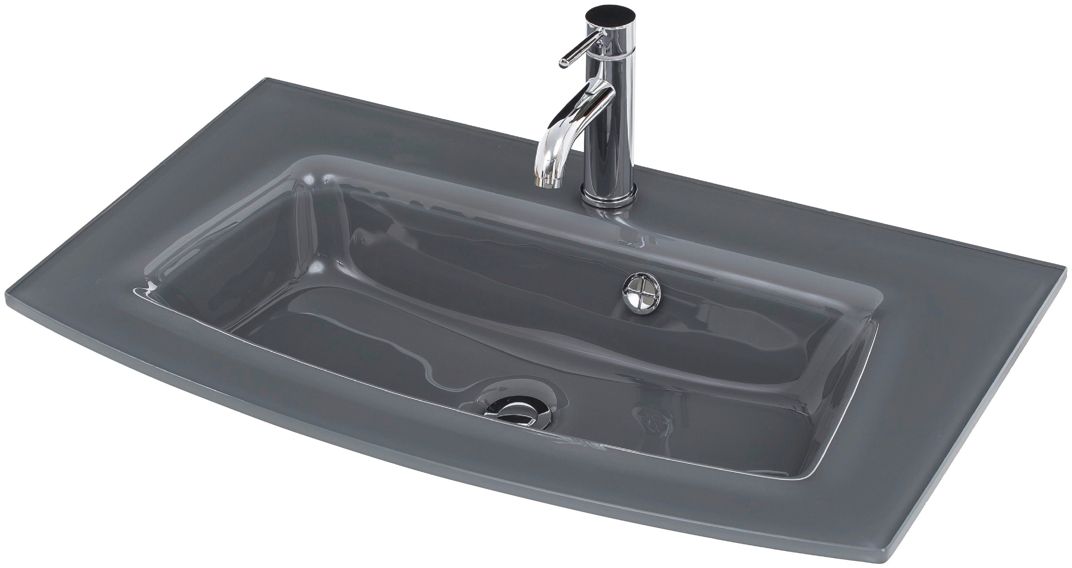 welltime Waschtisch-Set Kaunas, (Set, 2-St), Breite 80 cm, Soft-Close-Funktion