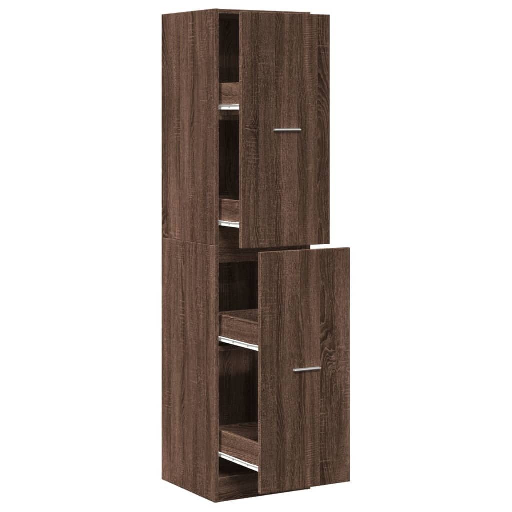 vidaXL Apothekerschrank 40 x 41 x 1745 cm Apothekerschrank Eichen-Optik 40x41x174,5 cm Spanpla