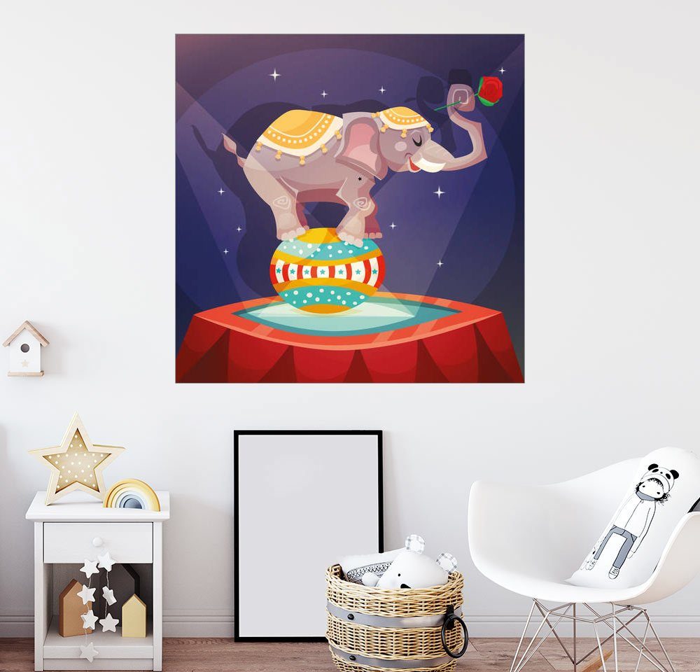 Posterlounge Wandbild Kidz Collection »ZirkusElefant