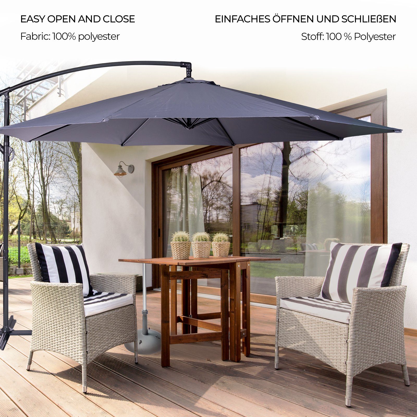 MIADOMODO Sonnenschirm Sonnenschirm - Ø300 cm, günstig online kaufen