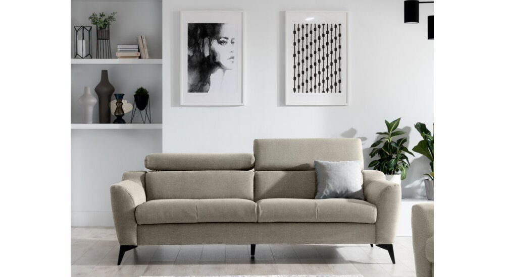 Stylefy 3-Sitzer Pendleton, 2-Sitzer, Sofa, mit Armlehnen und Rückenlehne, frei im Raum stellbar, Sitzkomfort, Modern Design, mit Relaxfunktion
