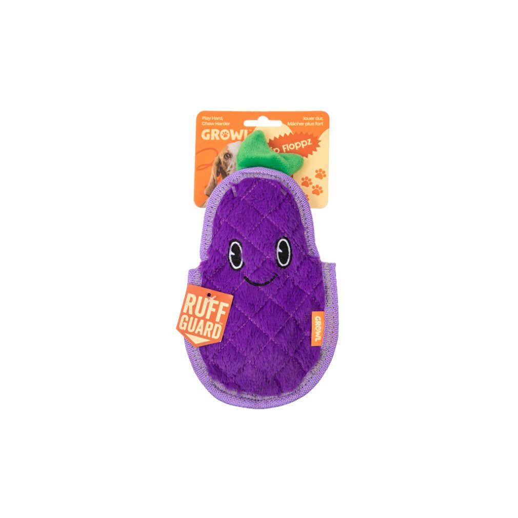 THE GROW Tierquietschie Flip Floppz Eddie die Aubergine