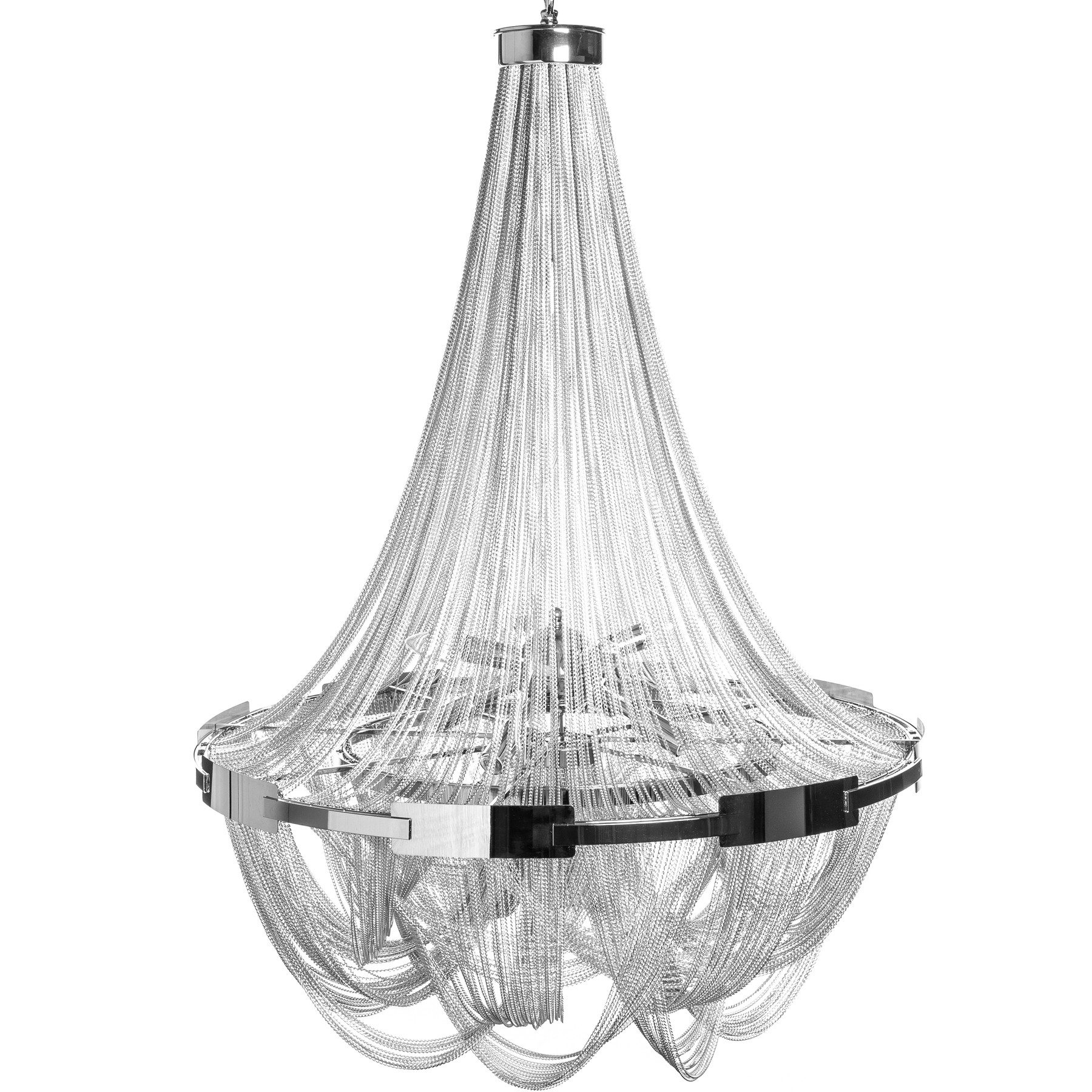 riess-ambiente Kronleuchter ROYAL XL 70cm silber, günstig online kaufen