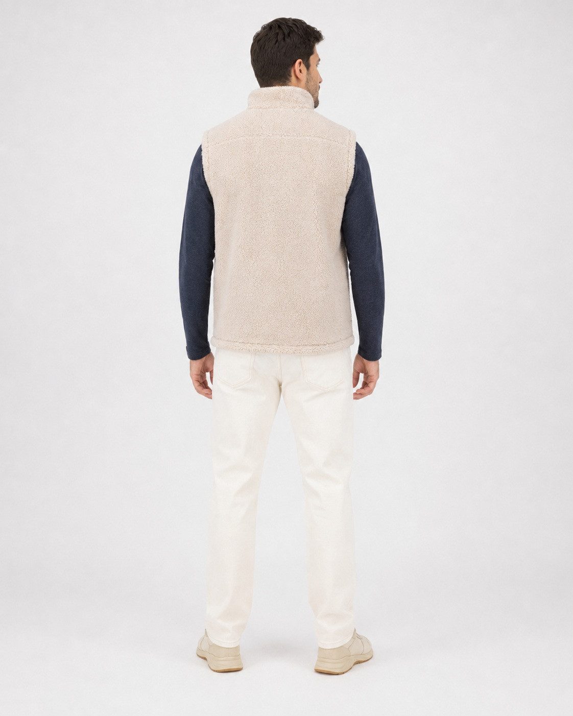 LPO Sweatweste Sweatweste Raven Knit mit Langhaarfleece