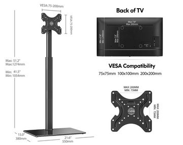 FITUEYES TV-Ständer, (bis 42,00 Zoll, TV Bodenständer)