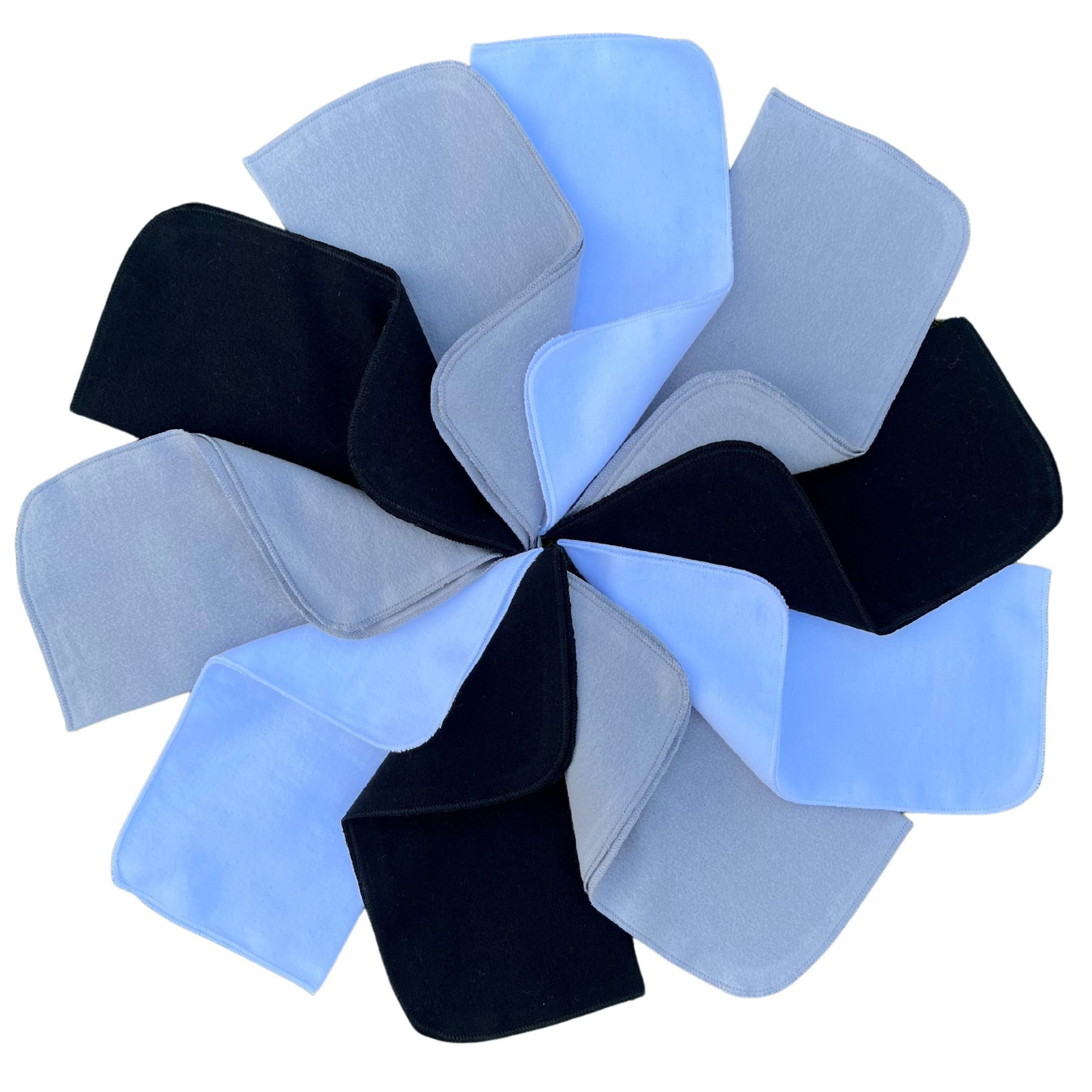 Babymajawelt Waschlappen Ultraweiche Baby Waschlappen Molton Tücher 25x25cm, Baumwolle (10-St), Nachhaltig, DIY-Feuchttücher, Wiederverwendbar, Babyausstattung