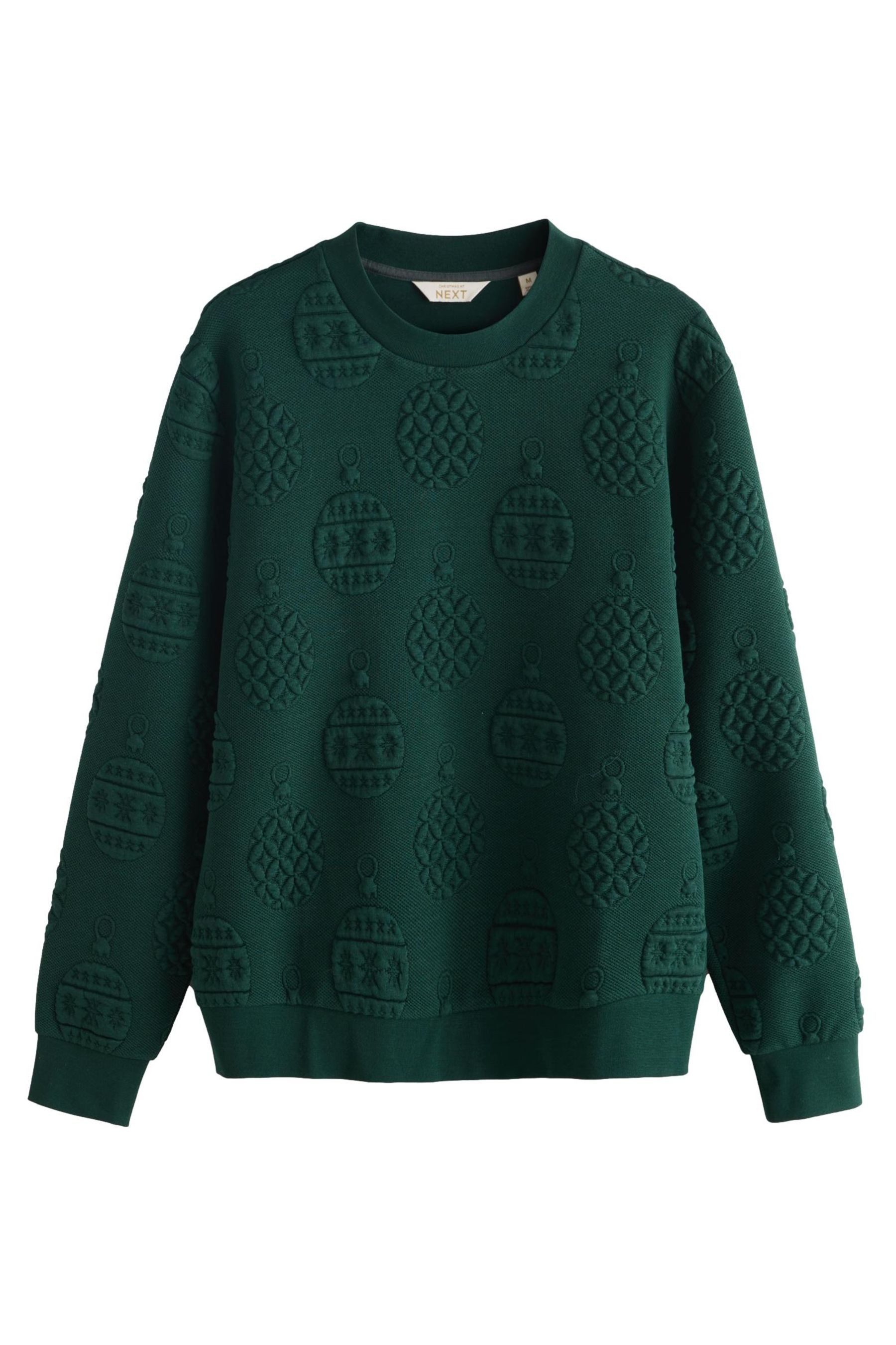 Next Sweater Rundhals-Sweatshirt mit weihnachtlichem Muster (1-tlg) günstig online kaufen