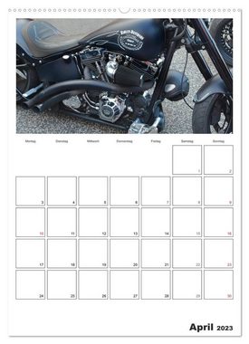 CALVENDO Wandkalender Best of Harley-Davidson Custom-Style 2023 (Premium, hochwertiger DIN A2 Wandkalender 2023, Kunstdruck in Hochglanz)