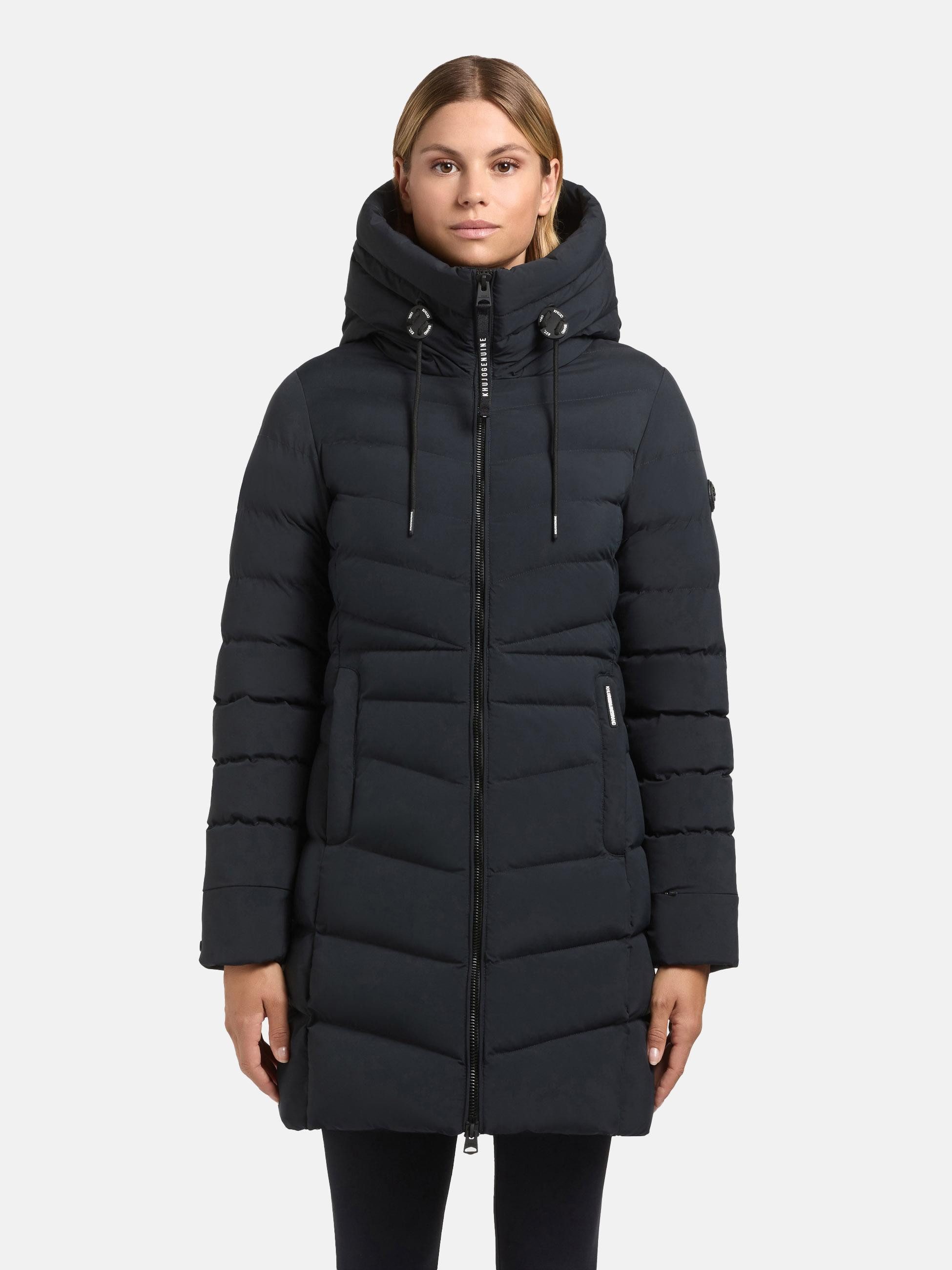 khujo Steppmantel Tuhani5 Formschöner langer Damen Mantel