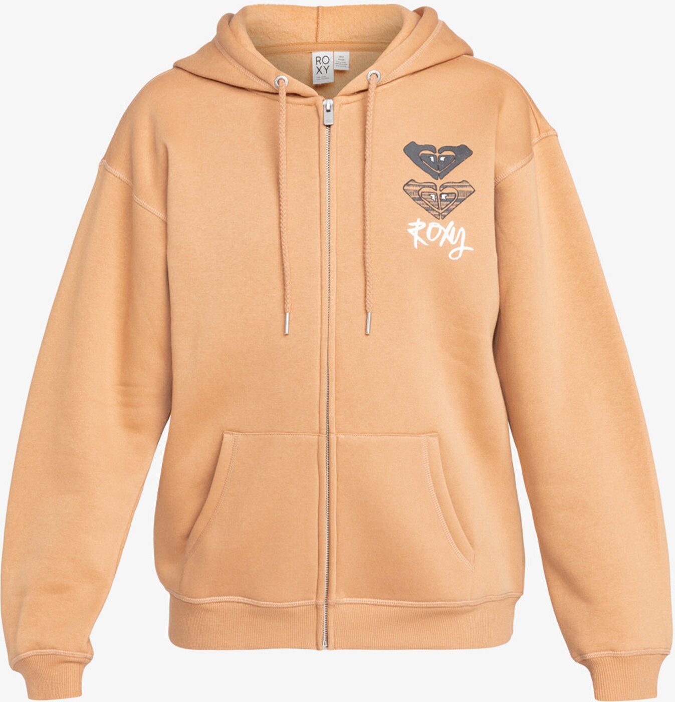 Roxy Kapuzensweatshirt SURF STOKED ZIPPED BRUSHED CLB0 CAMEL