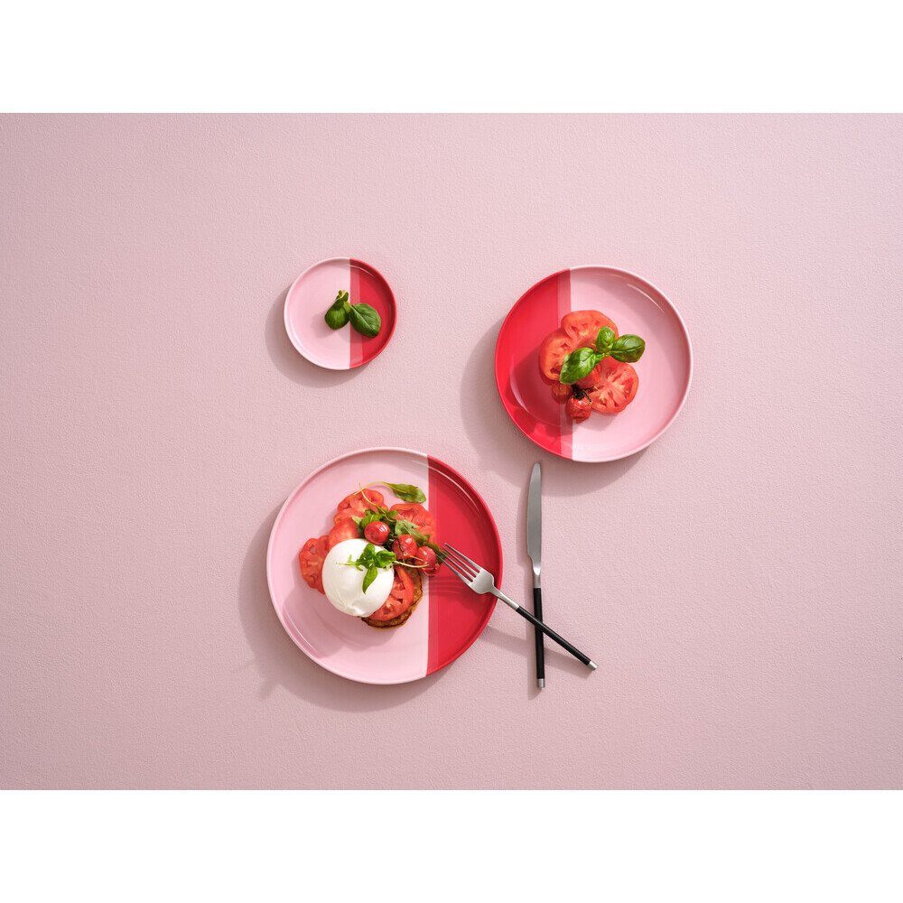 ASA SELECTION Speiseteller Essteller 27 cm Joy Strawberry Smoothie, (1 St), Essteller, Ø26,5cm, Porzellan, Beerenrot – Bild 3 von 4