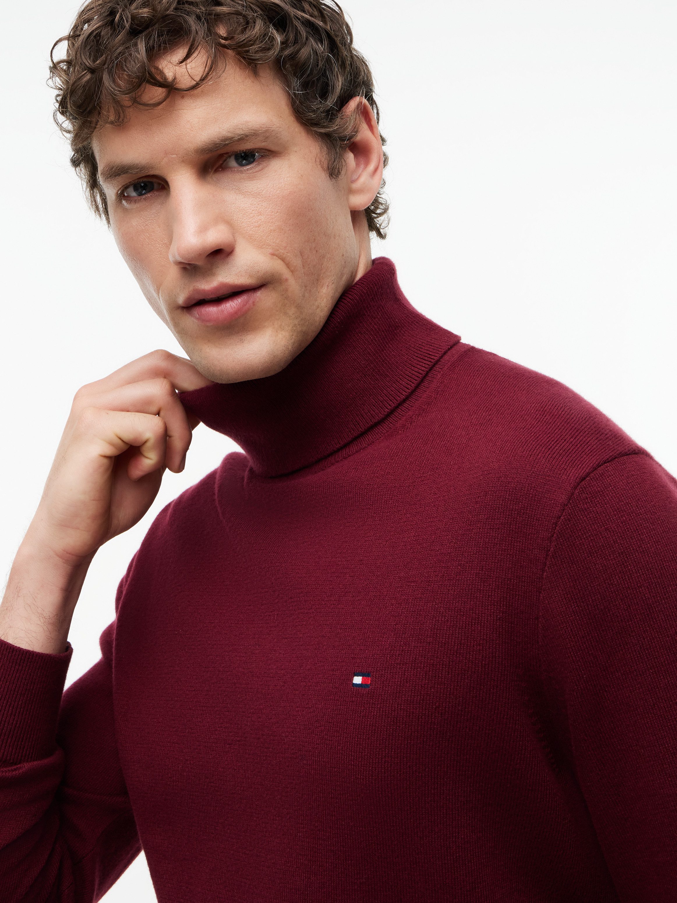 Tommy Hilfiger Rollkragenpullover PIMA ORG CTN CASHMERE ROLL NECK