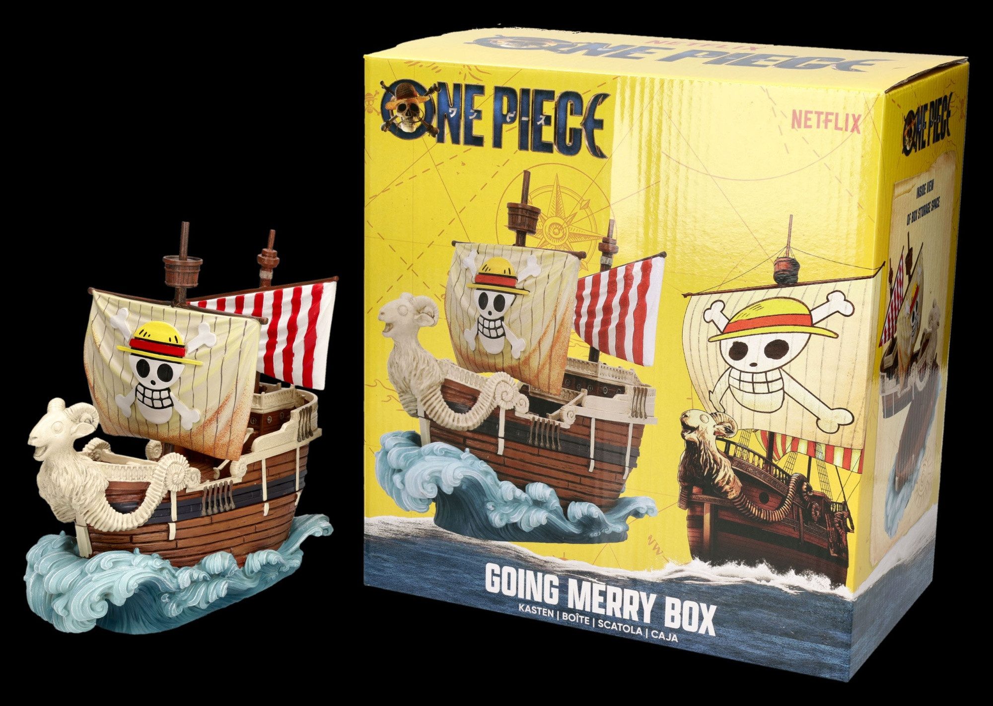Figuren Shop GmbH Dekoobjekt One Piece Schmuckdose Going Merry Schiff Sammlerfigur Anime Deko