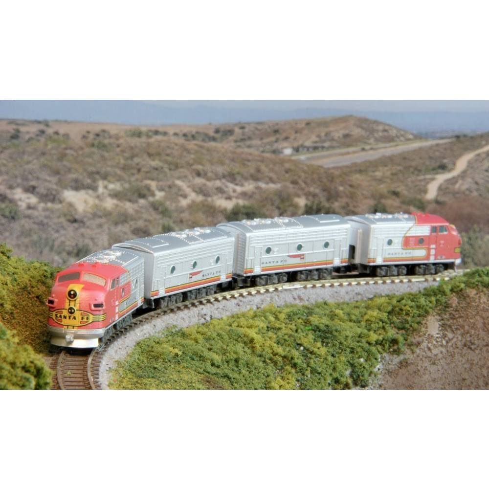 Rokuhan Elektrolokomotive Z Shorty EMD F7 ATSF 2 Car Set 7297642