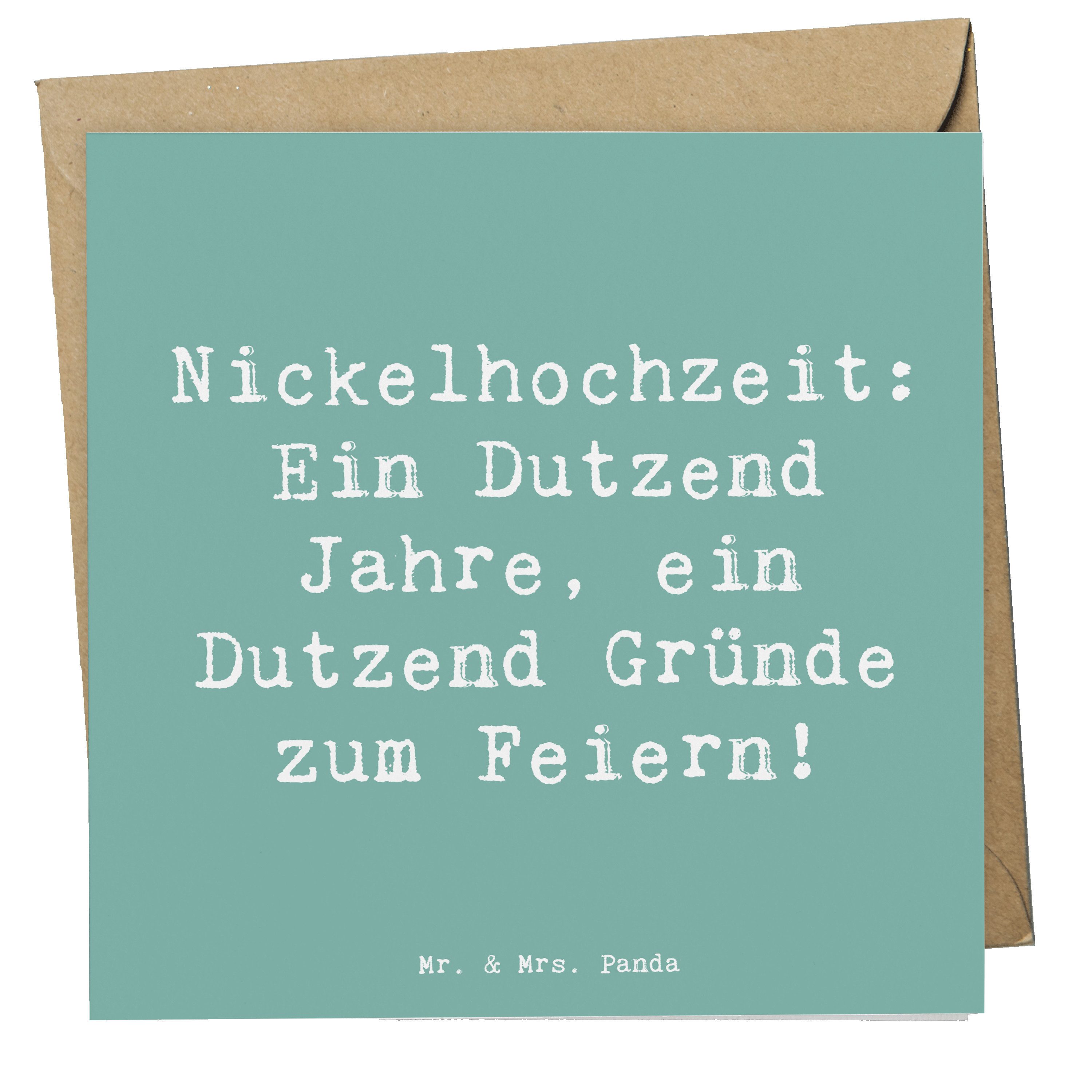 Grußkarte 12 Hochzeitstag Nickelhochzeit - Meeresbrise - Geschenk, zwölf Jahre