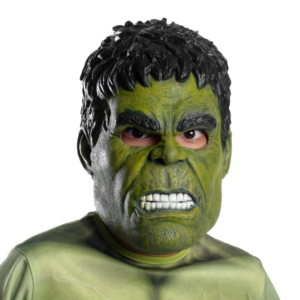 Rubie´s Verkleidungsmaske Avengers Endgame - Hulk Maske für Kinder, Grimmiger Hulk als hochwertige Dreiviertelmaske für Kinder
