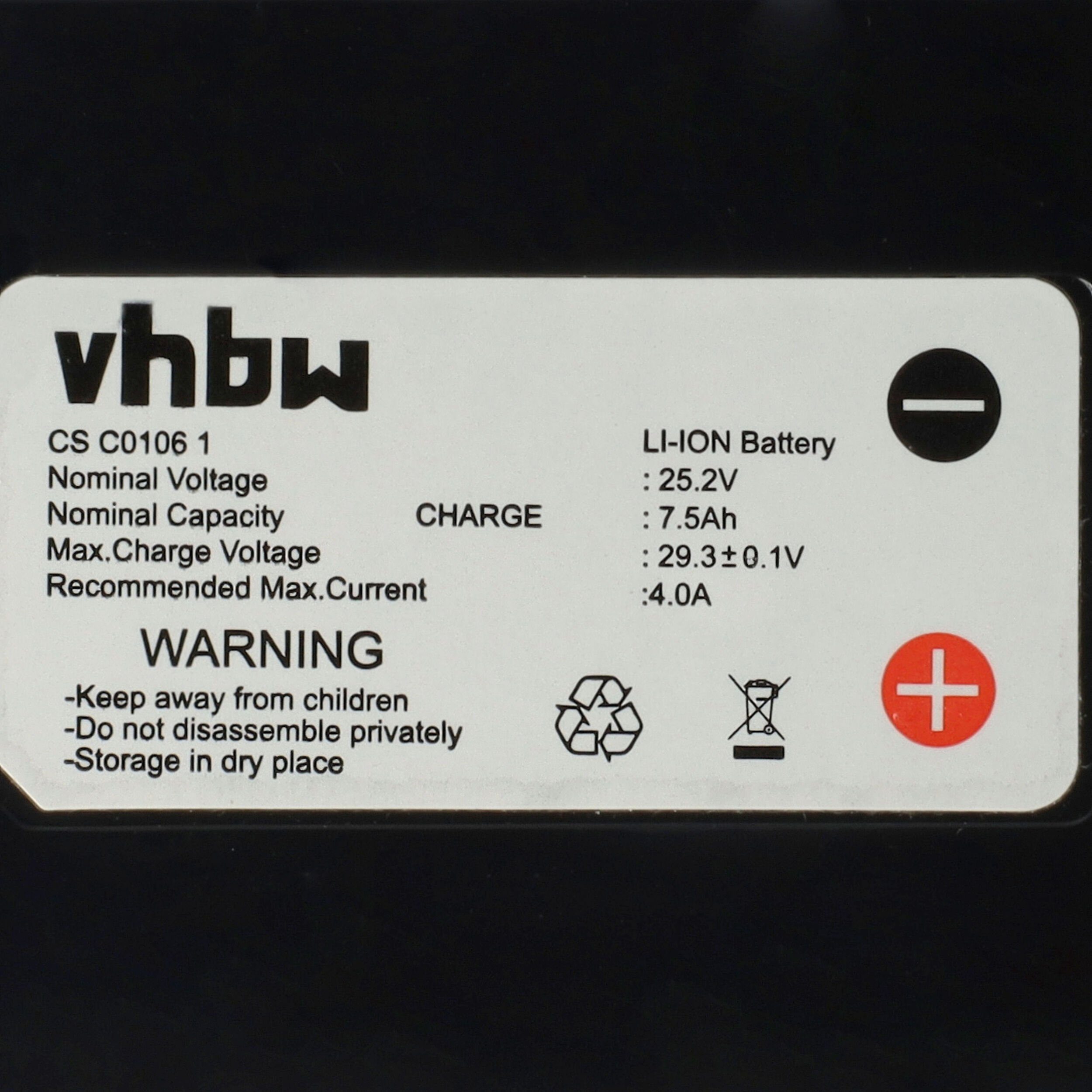 vhbw kompatibel 6900 mit Lb3510 Akku Ka, Lawnbott (25,2 Li-Ion V) mAh Lb3250, Lb3510