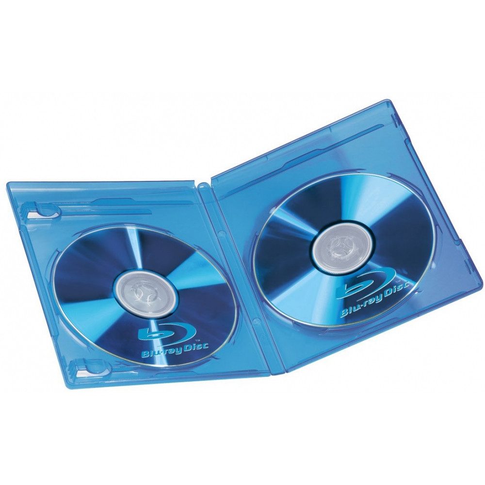 Hama Aufbewahrungsbox Hama Blu Ray Doppel Box 3er Pack blau für Discs. (Doppel-Hülle, 3er Pack für optimale Aufbewahrung)
