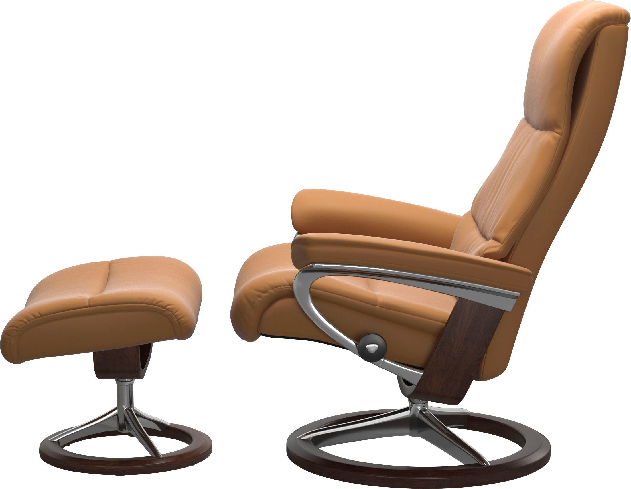 Signature Stressless® View, Base, mit Relaxsessel L,Gestell Größe Braun