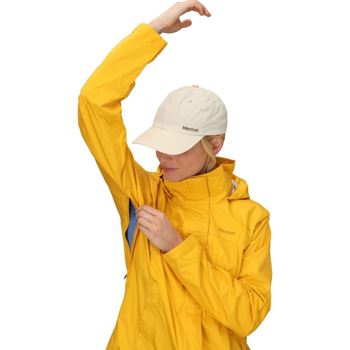 Marmot Outdoorjacke Wm's Precip Eco Jacket Nachhaltige, wasserdichte Damenjacke für Wanderungen mit verstaubarer