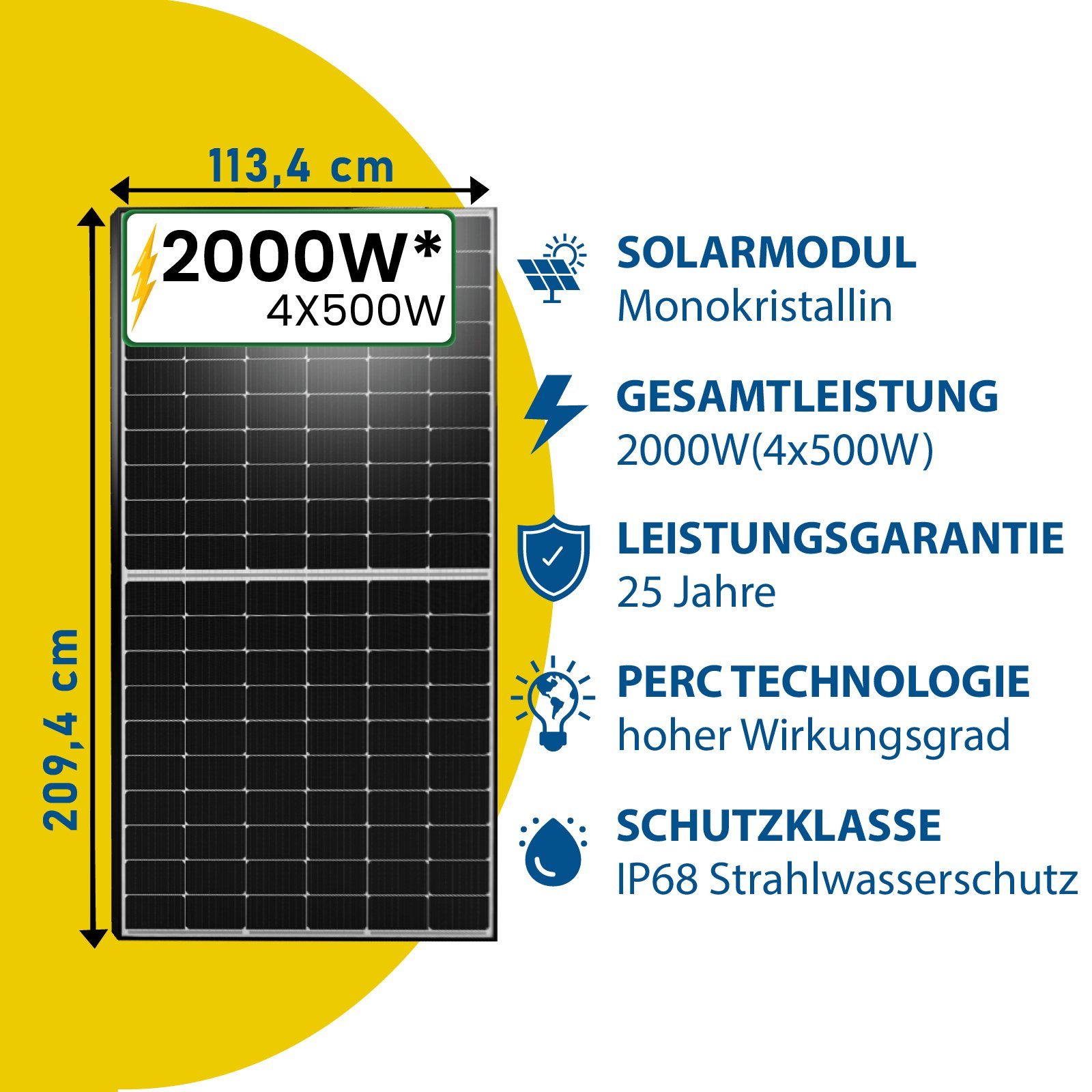 Montage Eckig, Balkongeländer 500W) Stegpearl Hoymiles Photovoltaik Mit 2000W (4x Balkonkraftwerk, Solaranlage DTU-WLite-S Wechselrichter, HMS-1600-4T