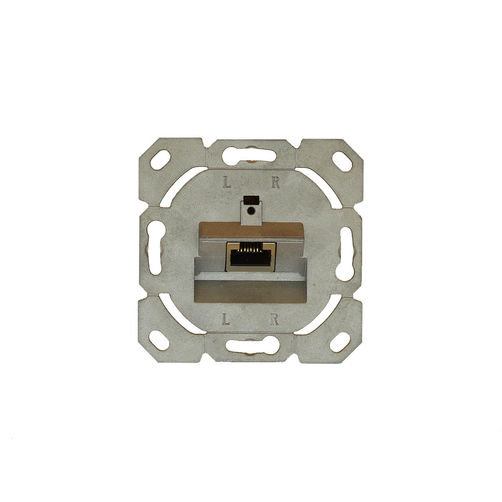 ProfiPatch ProfiPatch Netzwerkdose Unterputz Cat.6A 500MHz 1-Port Anschluss r/l Netzwerk-Adapter