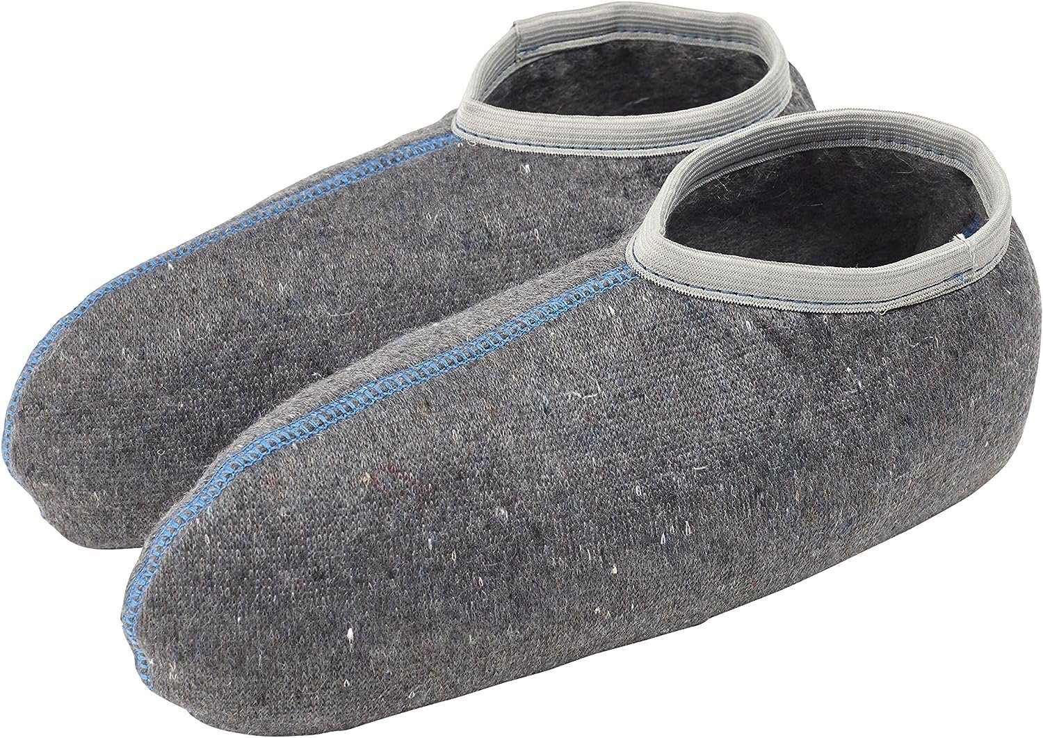 TippTexx 24 Funktionssocken 1 Paar Stiefelsocken Grau mit Wolle Gummistiefelsocken mit Nässeschutz