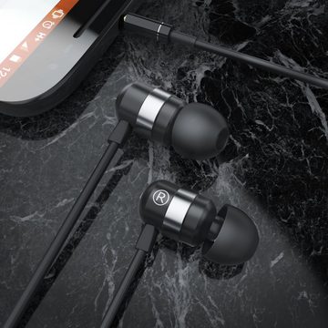 CSL In-Ear-Kopfhörer (Curved Ohrhörer mit 10mm Treiber robustes Aramid-Kabel mit Knickschutz)