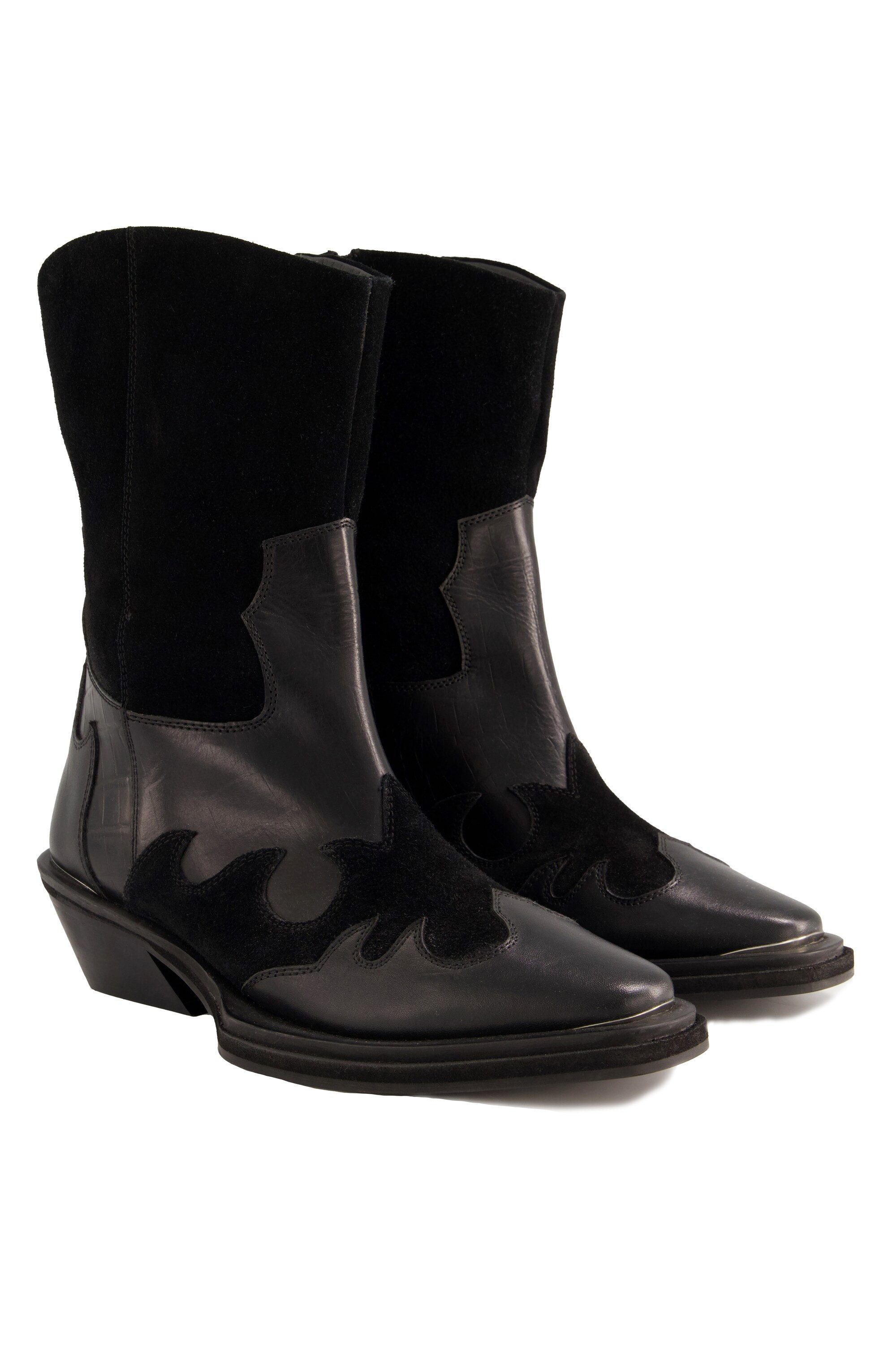 Studio Untold Cowboyboots echtes Leder Croco günstig online kaufen
