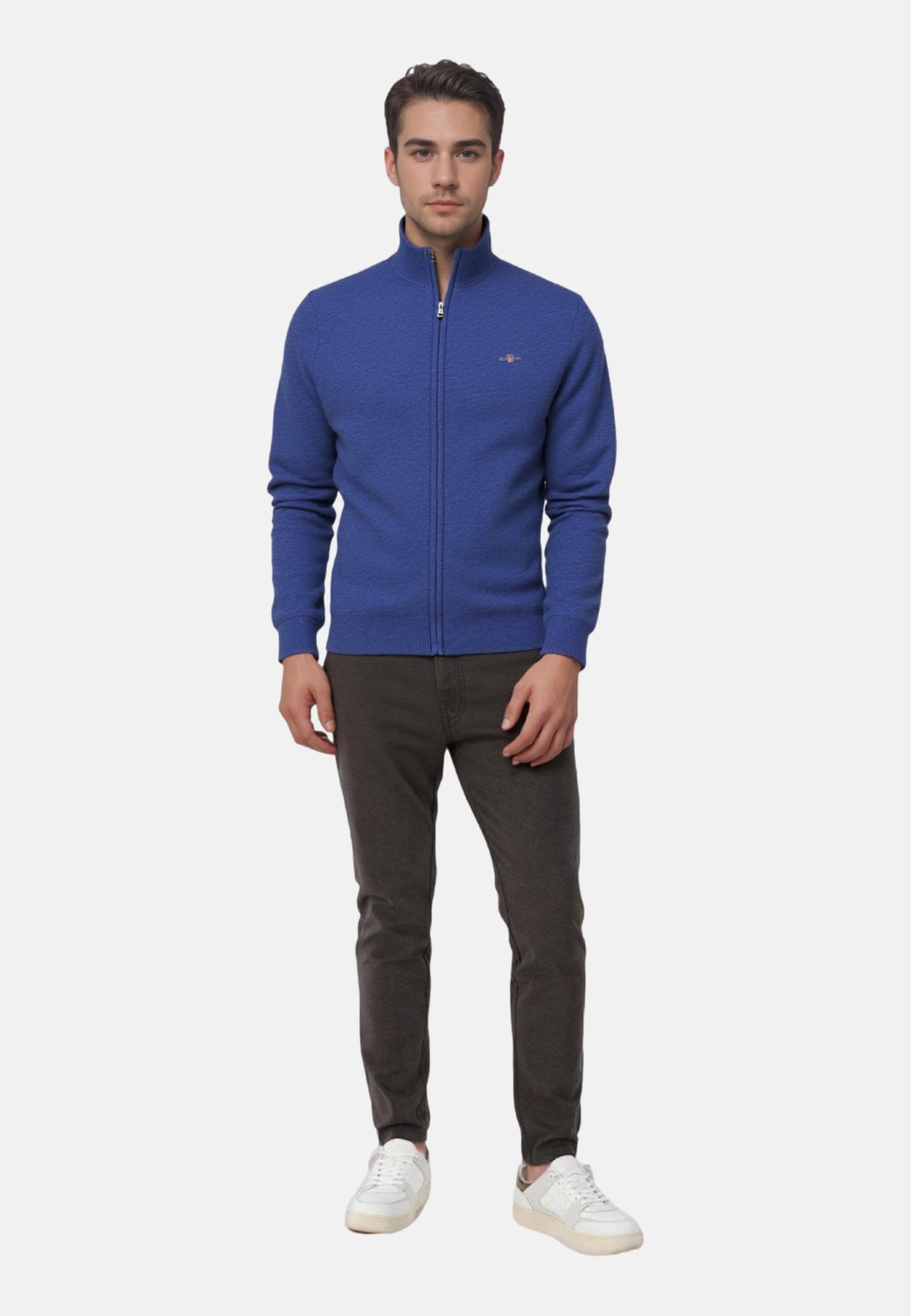 Gant Cardigan Strickjacke Cardigan Reißverschluss (1-tlg) günstig online kaufen