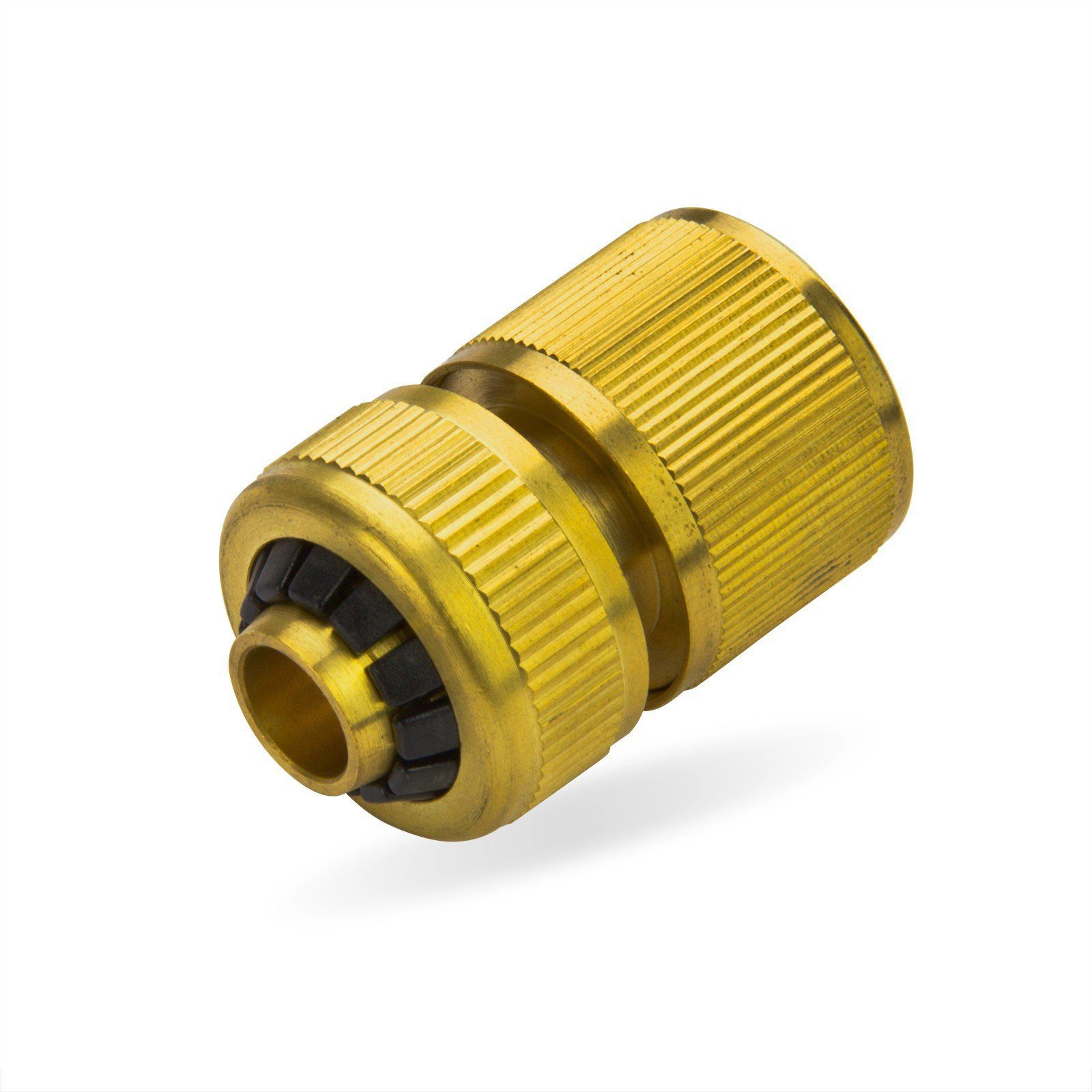 puteus Schlauchadapter Messing Schlauchverbinder 1/2 Zoll 13mm mit Wasserstop
