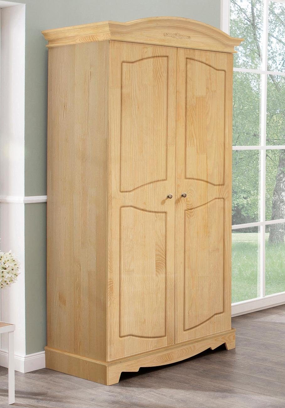 HOME AFFAIRE Kleiderschrank ROMANTIKA aus massiver Kiefer