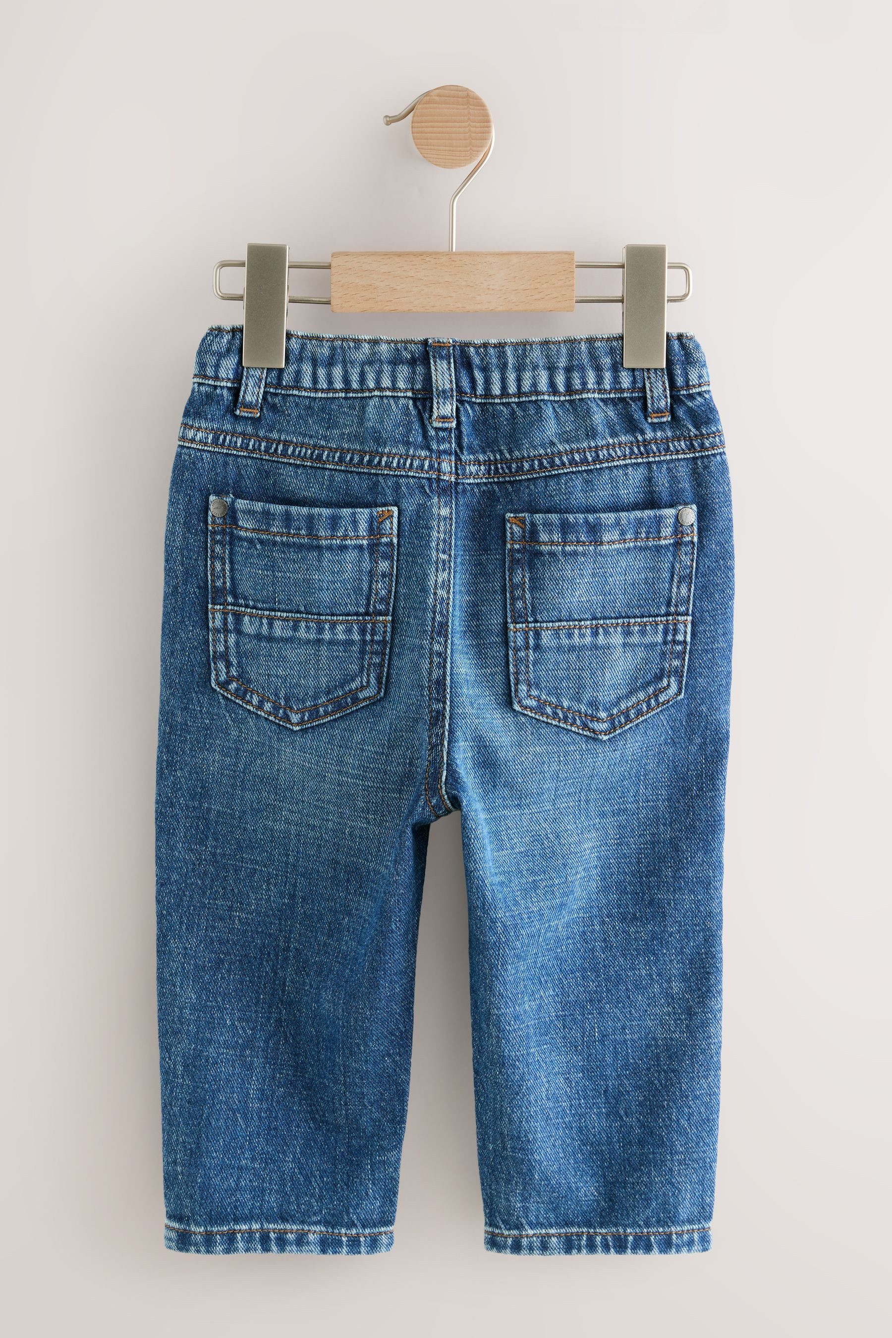 Next 5-Pocket-Jeans Jeans mit Bundfalten aus 100 % Baumwolle (1-tlg) – Bild 2 von 5