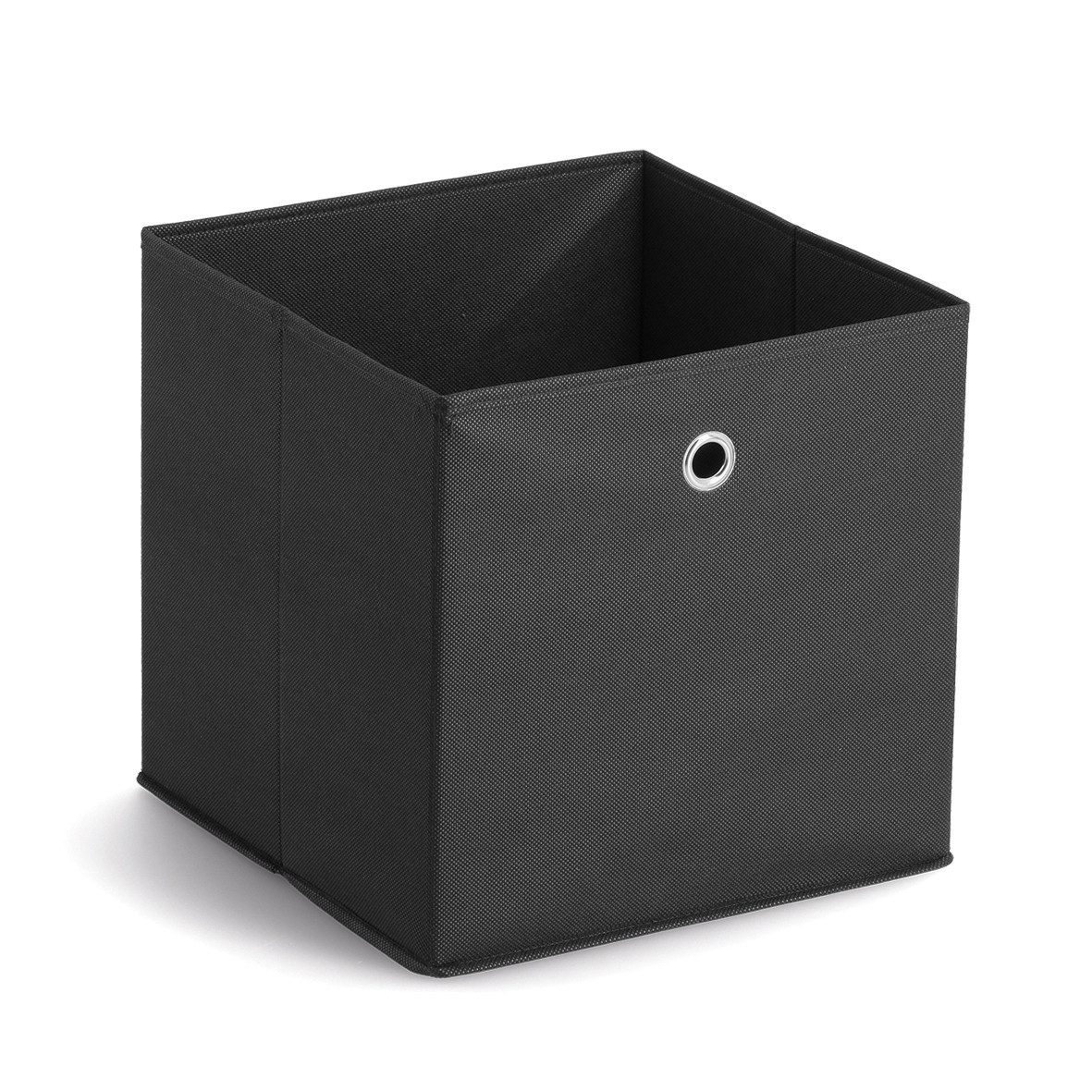 Zeller Present Aufbewahrungsbox, Vlies, schwarz, 32 x 32 x 32 cm