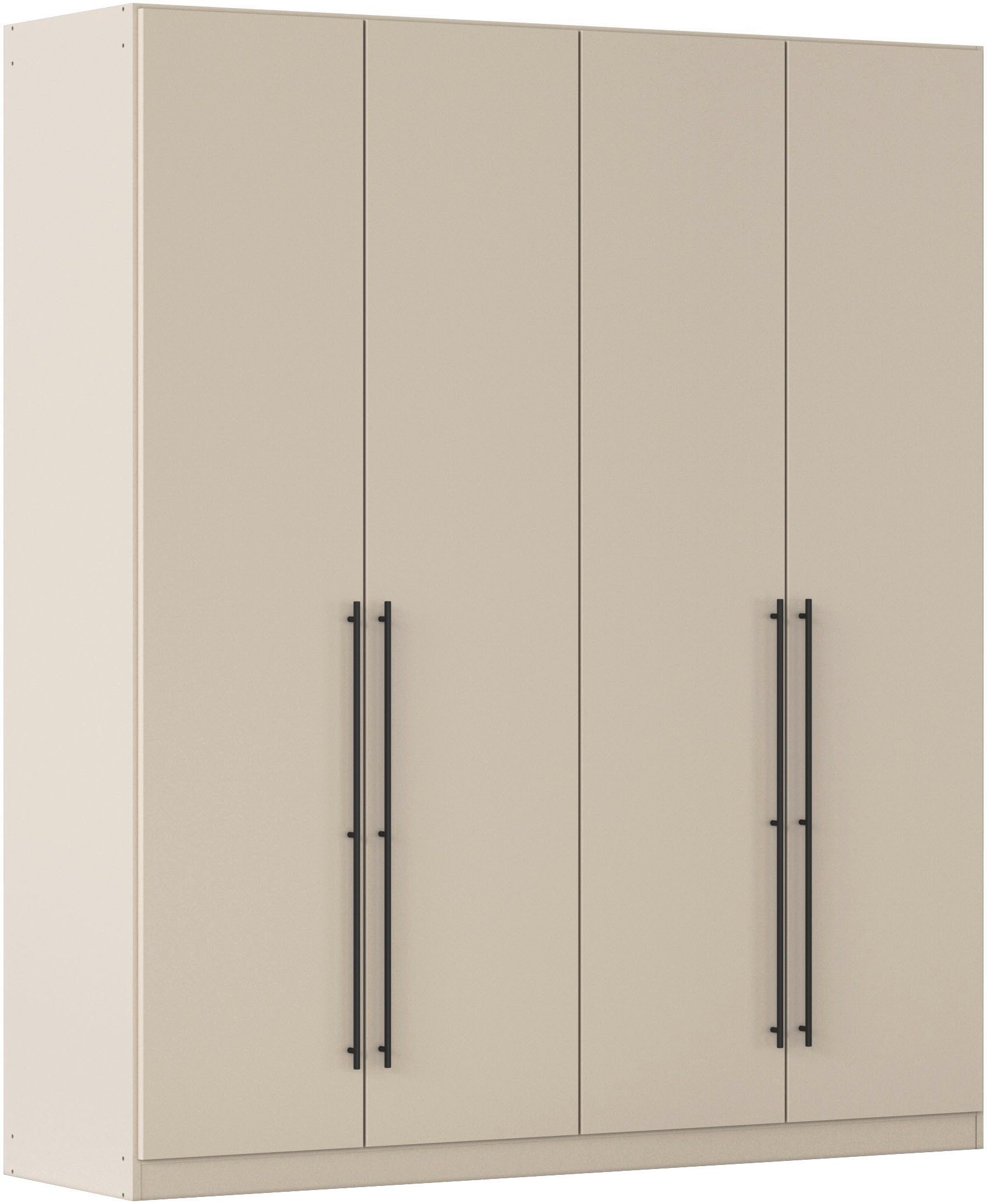 OTTO home Kleiderschrank Mehrzweckschrank Aktenschrank Möbel Mietswohnung Schlafzimmer AVOLA (3 verschiedene Ausstattungen BASIC/CLASSIC/PREMIUM (inkl. SOFT-CLOSE) mit hochwertigen Stangengriffen in Schwarz aus Metall MADE IN GERMANY