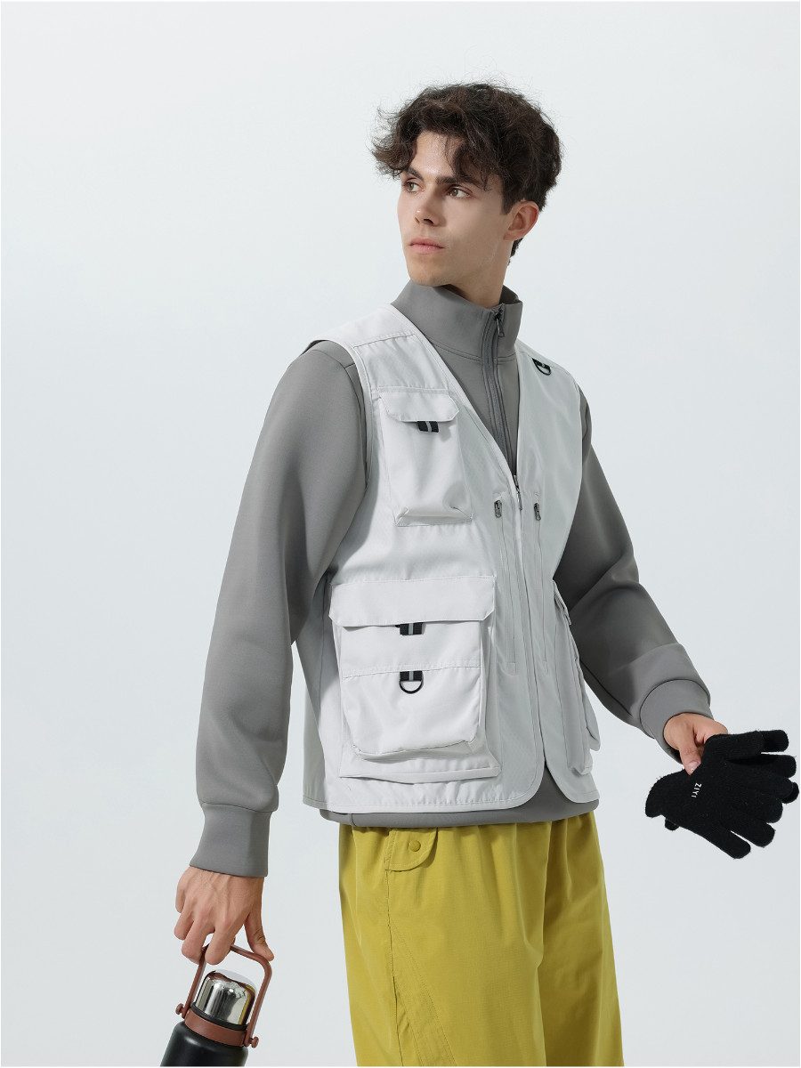 YOUTHUP Anglerweste Herren Utility Outdoorweste Multi Pocket Arbeitswesten