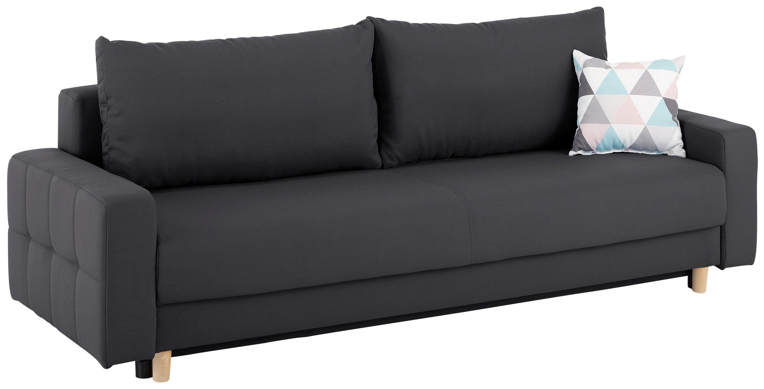 HOME AFFAIRE Schlafsofa PADUA mit Zierkissen, incl. Bettkasten und Federkern